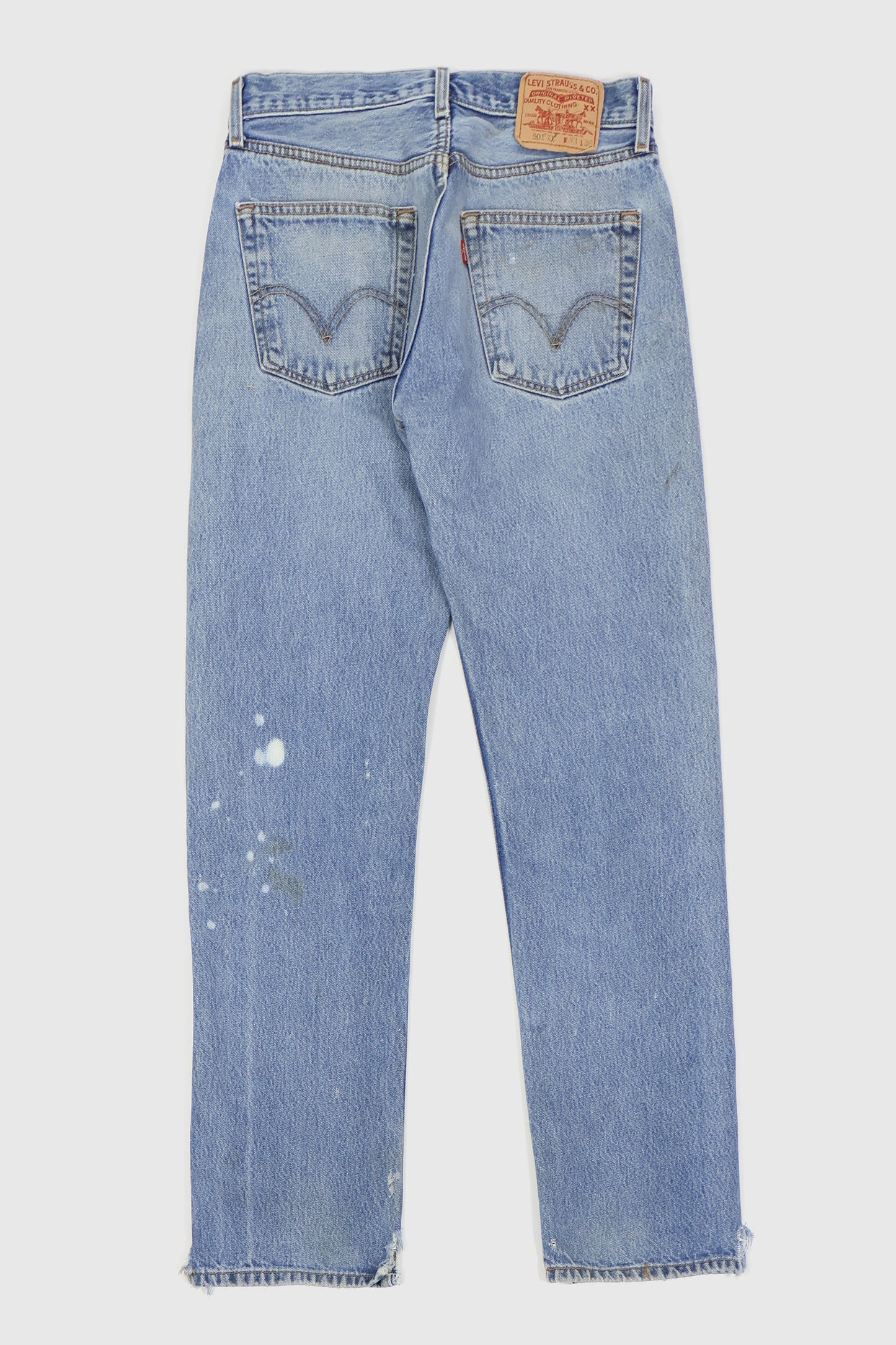 Vintage Distressed Levi's 501 Button-Fly Jeans