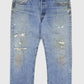 Vintage Distressed Levi's 501 Straight Fit Jeans