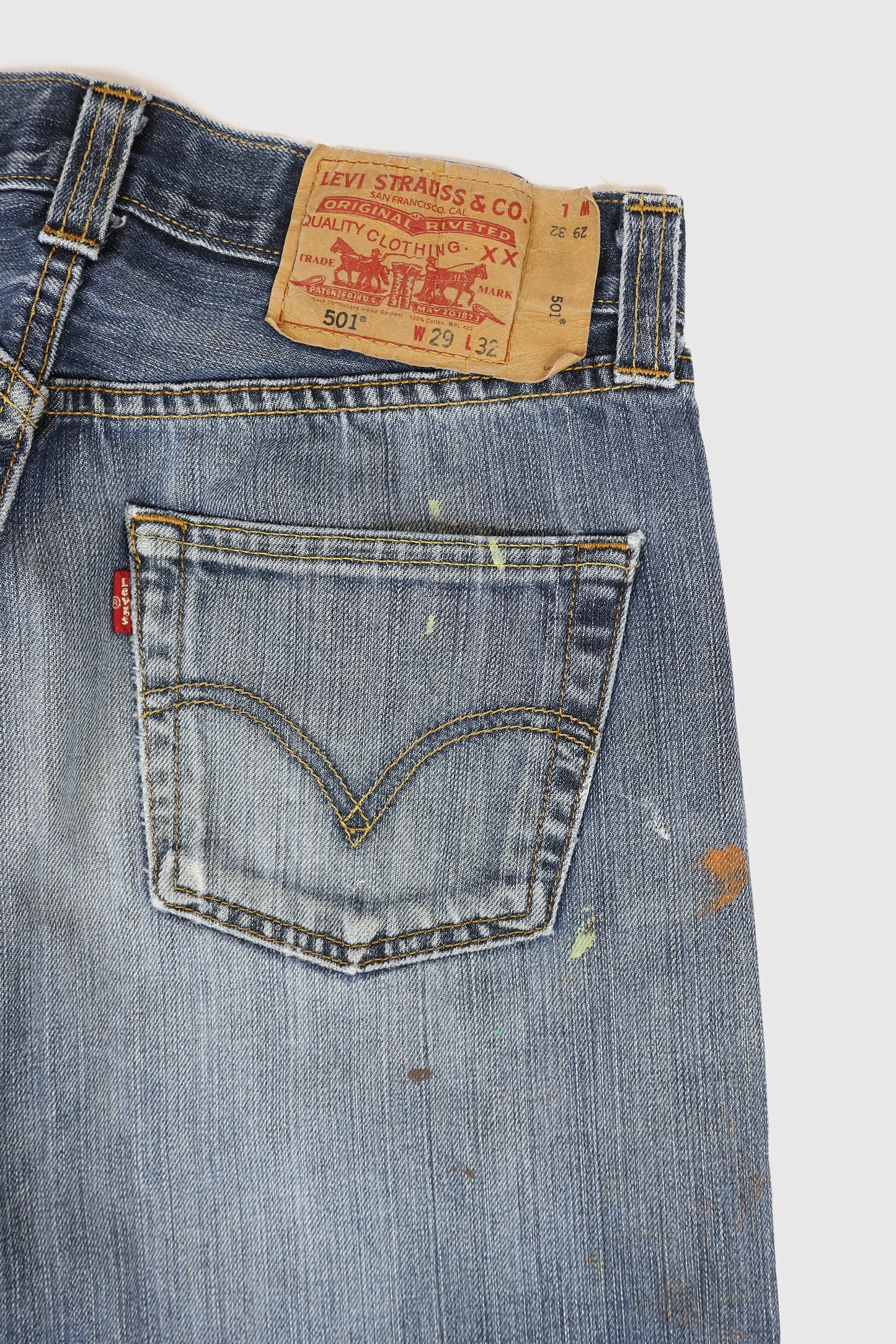 Vintage Levi's 501 Distressed Jeans Image 4