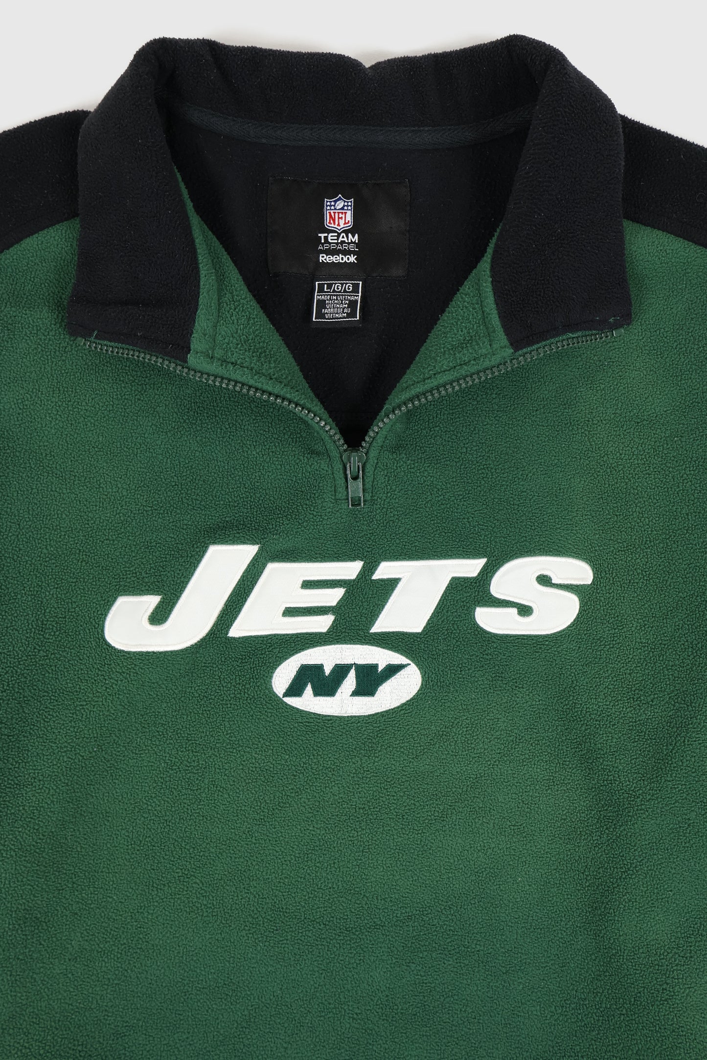 Vintage New York Jets Fleece Jacket Image 2