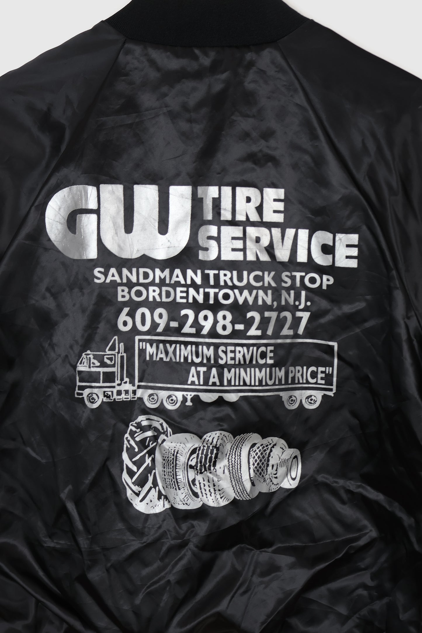 Vintage Tire Service Snap Button Jacket