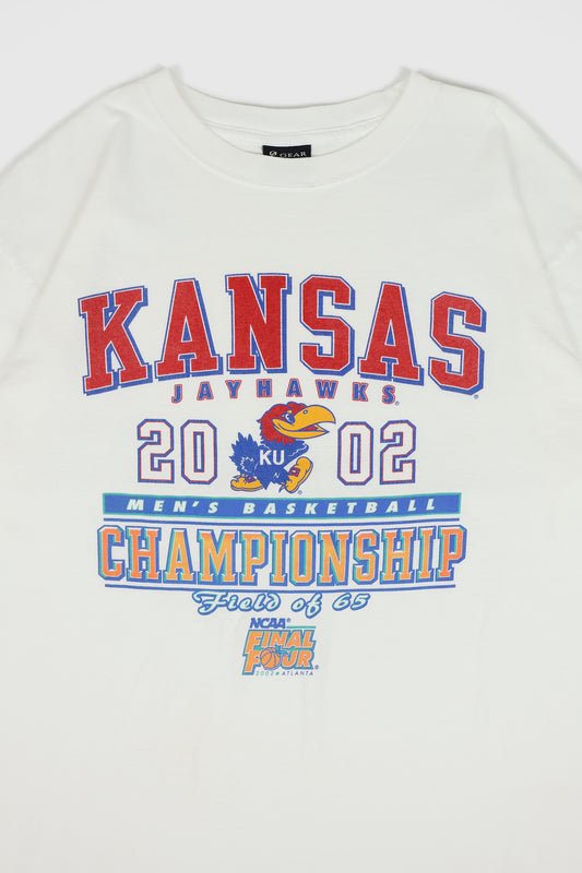 Vintage Kansas Jayhawks 2002 National Champions Tee