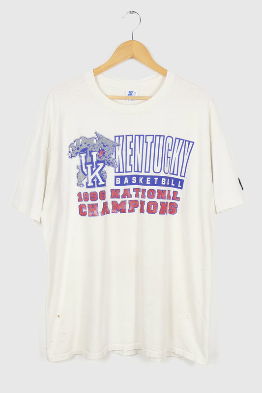 Vintage Distresed Kentucky Basketball 1996 National Champions Tee