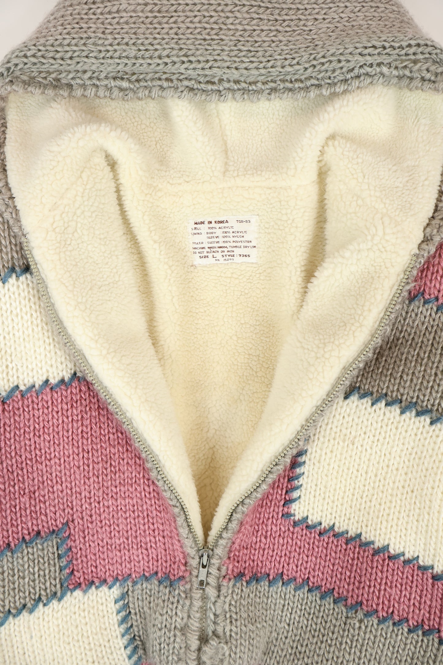 Vintage Full Zip Fleece Lined Jacket Image 2