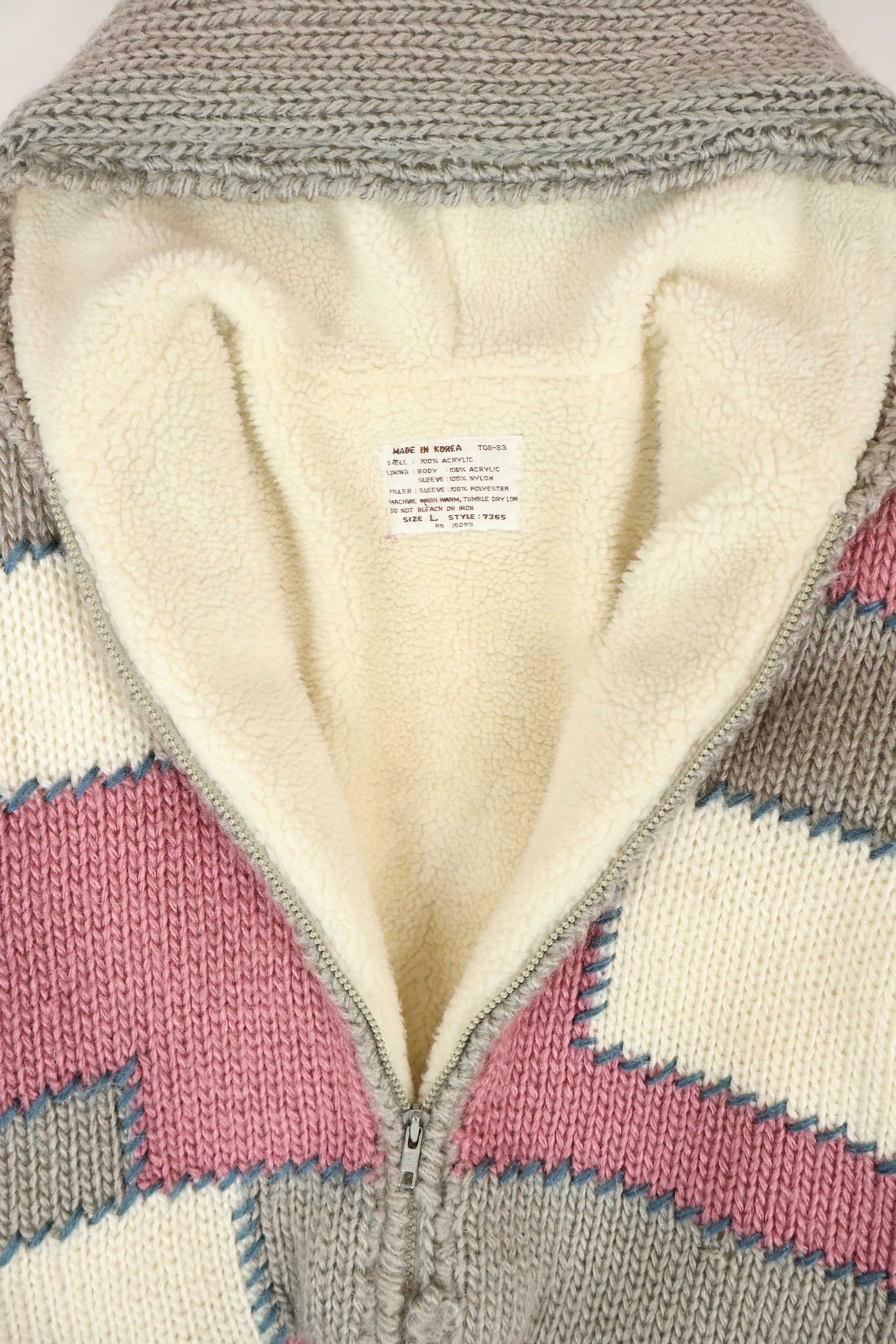 Vintage Full Zip Fleece Lined Jacket Image 2