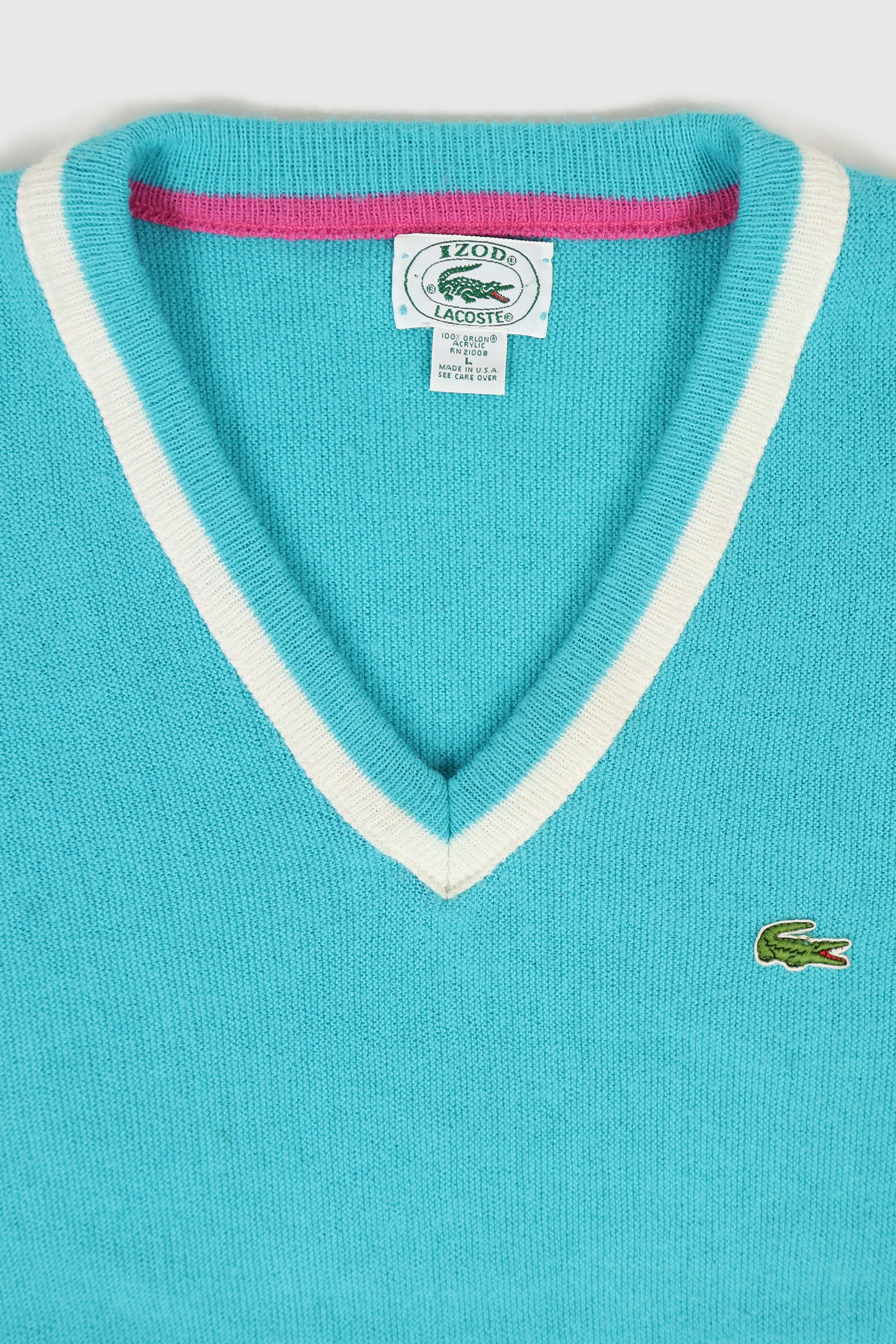 Vintage Lacoste V-neck Sweater Image 2