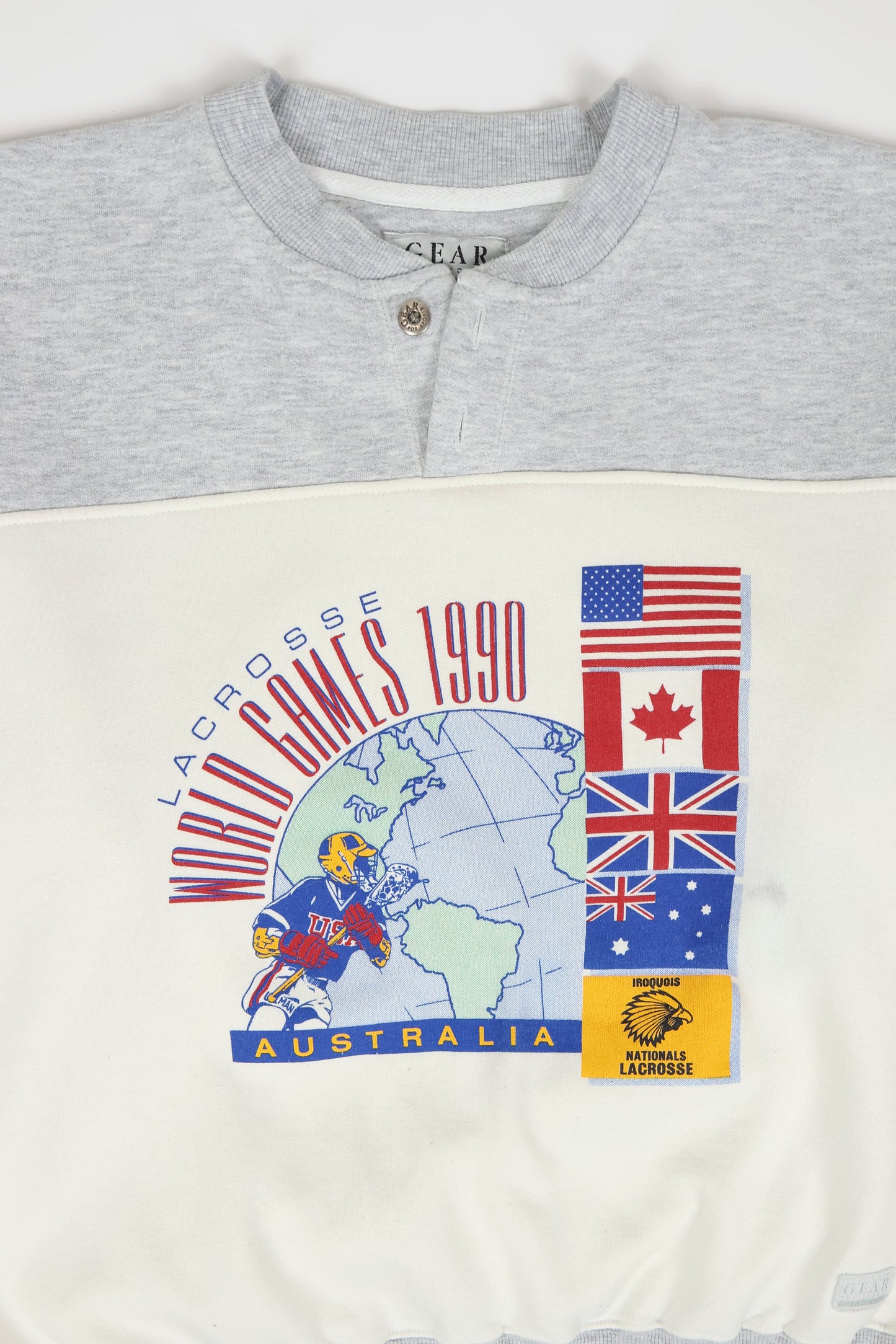 Vintage Lacrosse World Games 1990 Crewneck Image 1