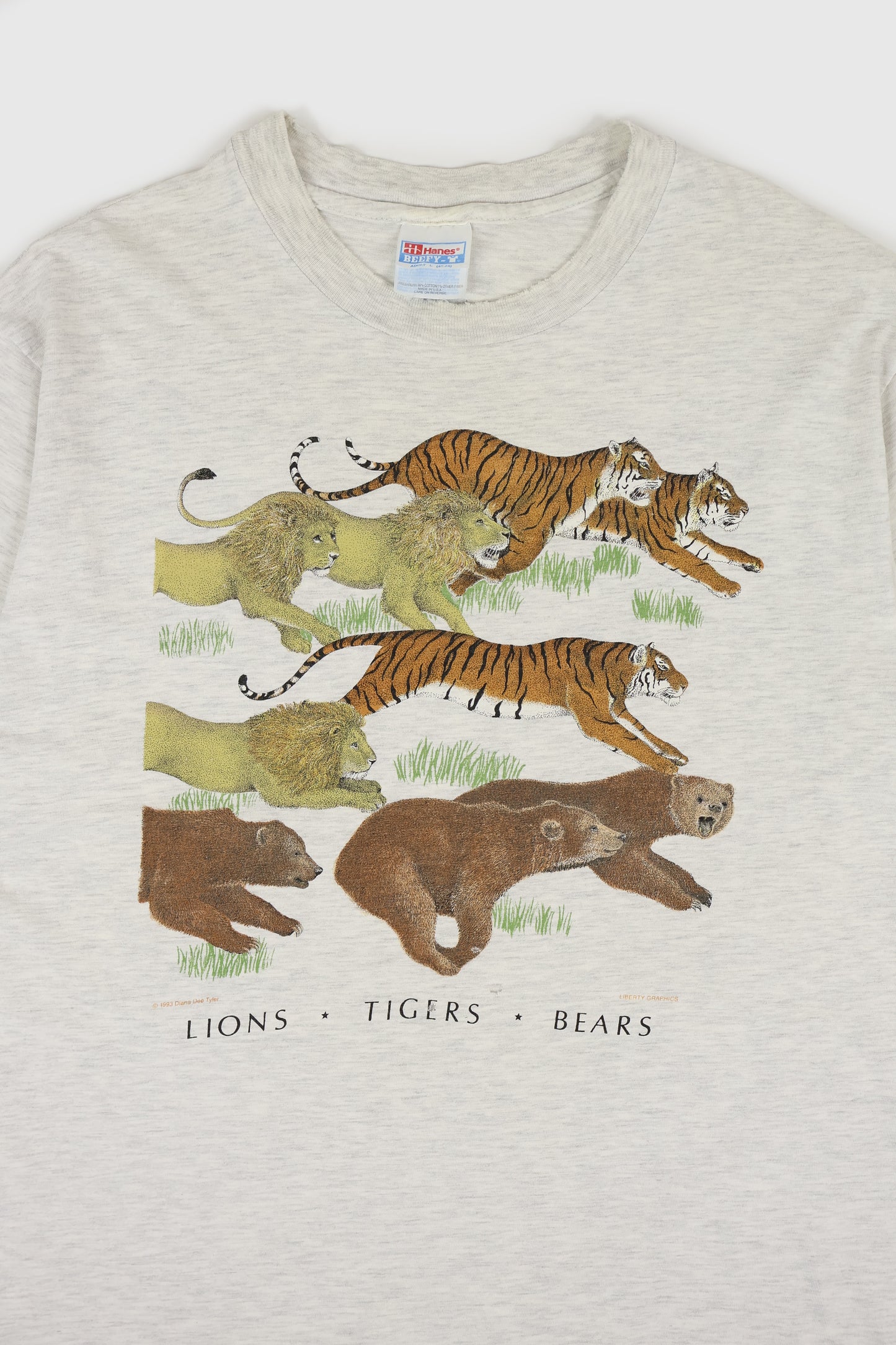 Vintage Lions Tigers Bears Tee Image 1