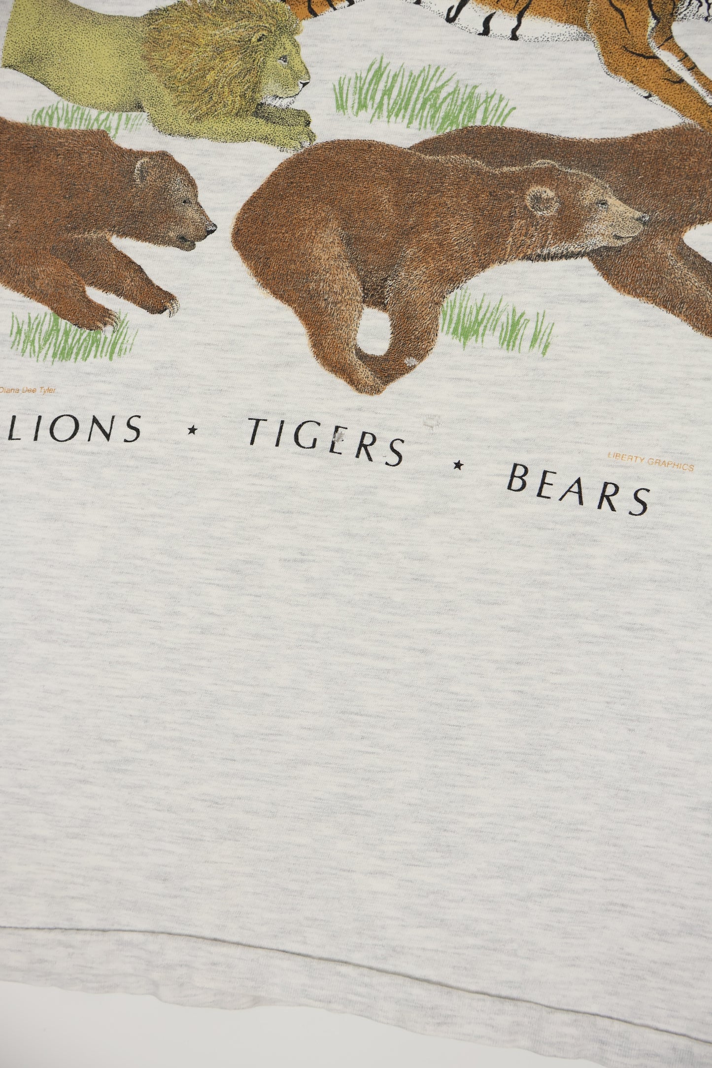 Vintage Lions Tigers Bears Tee Image 3