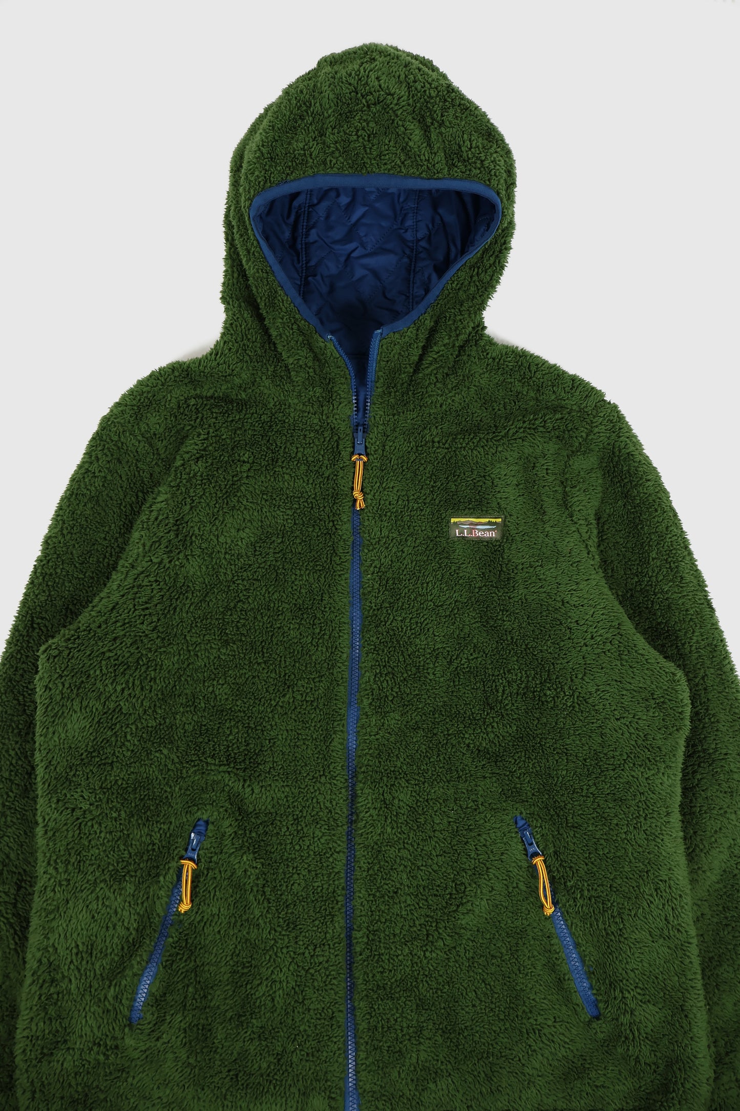 Vintage L.L. Bean Hooded Fleece Full Zip Jacket