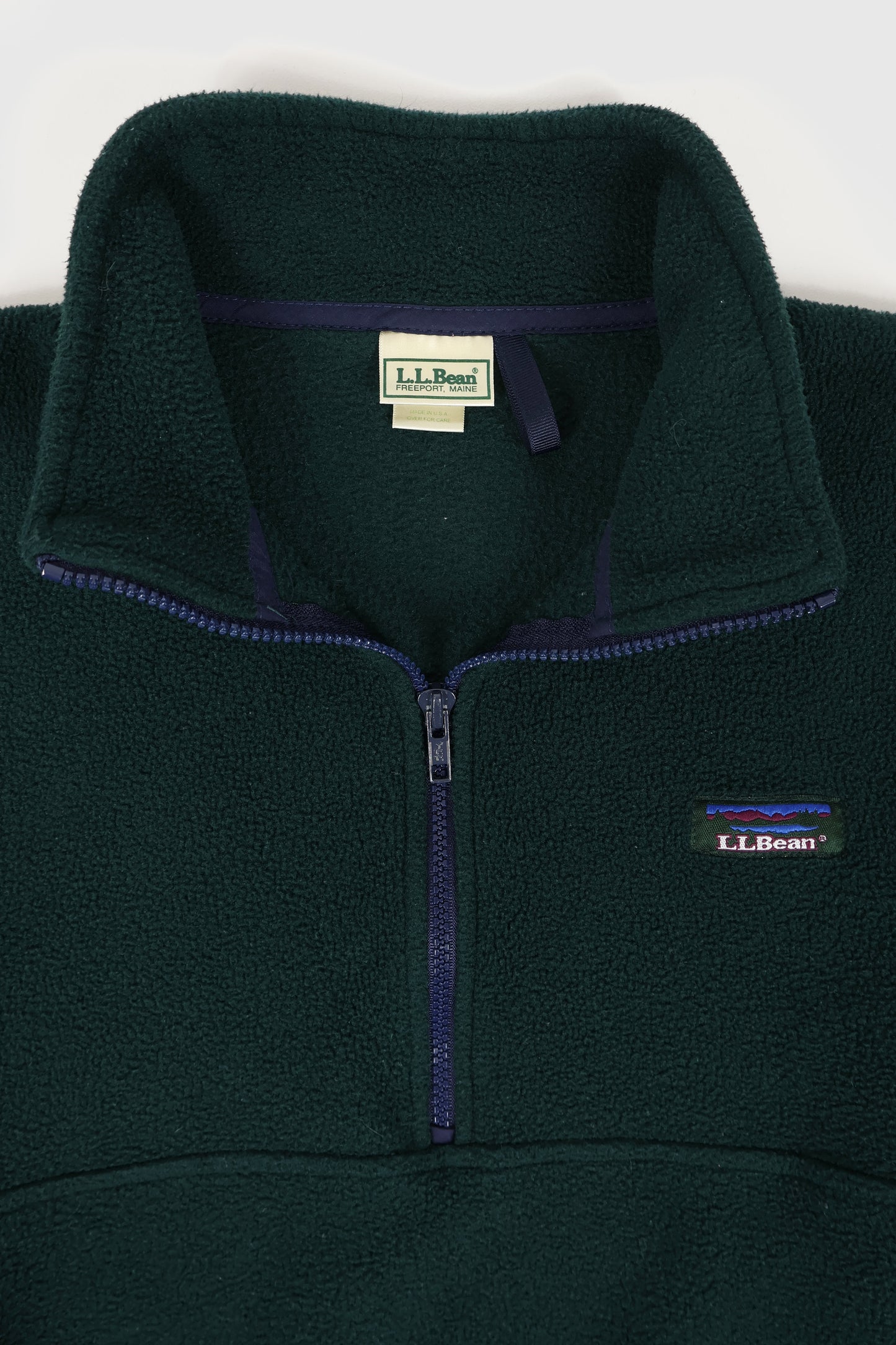 Vintage L.L. Bean Quarter Zip Fleece Jacket Image 2