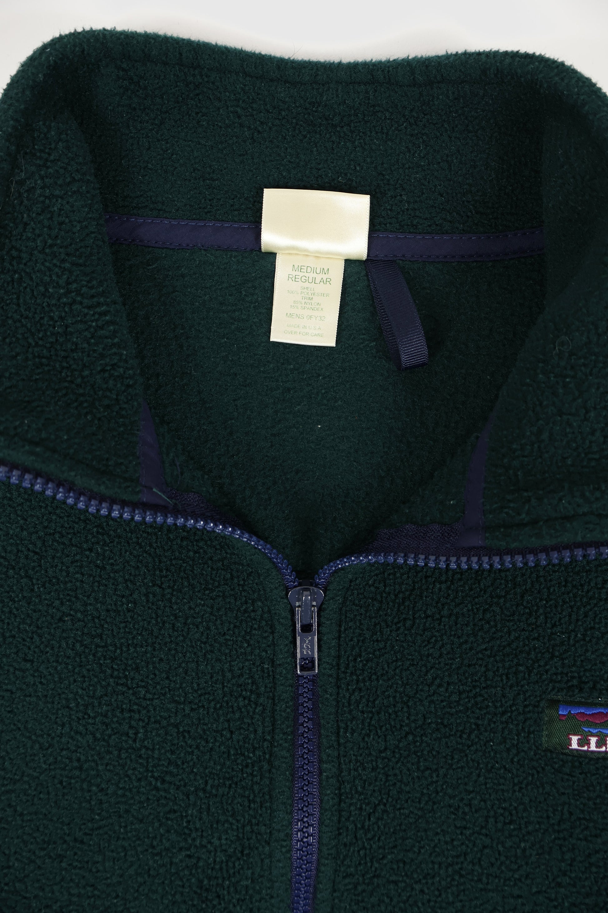 Vintage L.L. Bean Quarter Zip Fleece Jacket Image 3