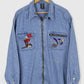 Vintage Wile E. Coyote and the Road Runner Full Zip Denim Shirt