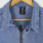 Vintage Wile E. Coyote and the Road Runner Full Zip Denim Shirt