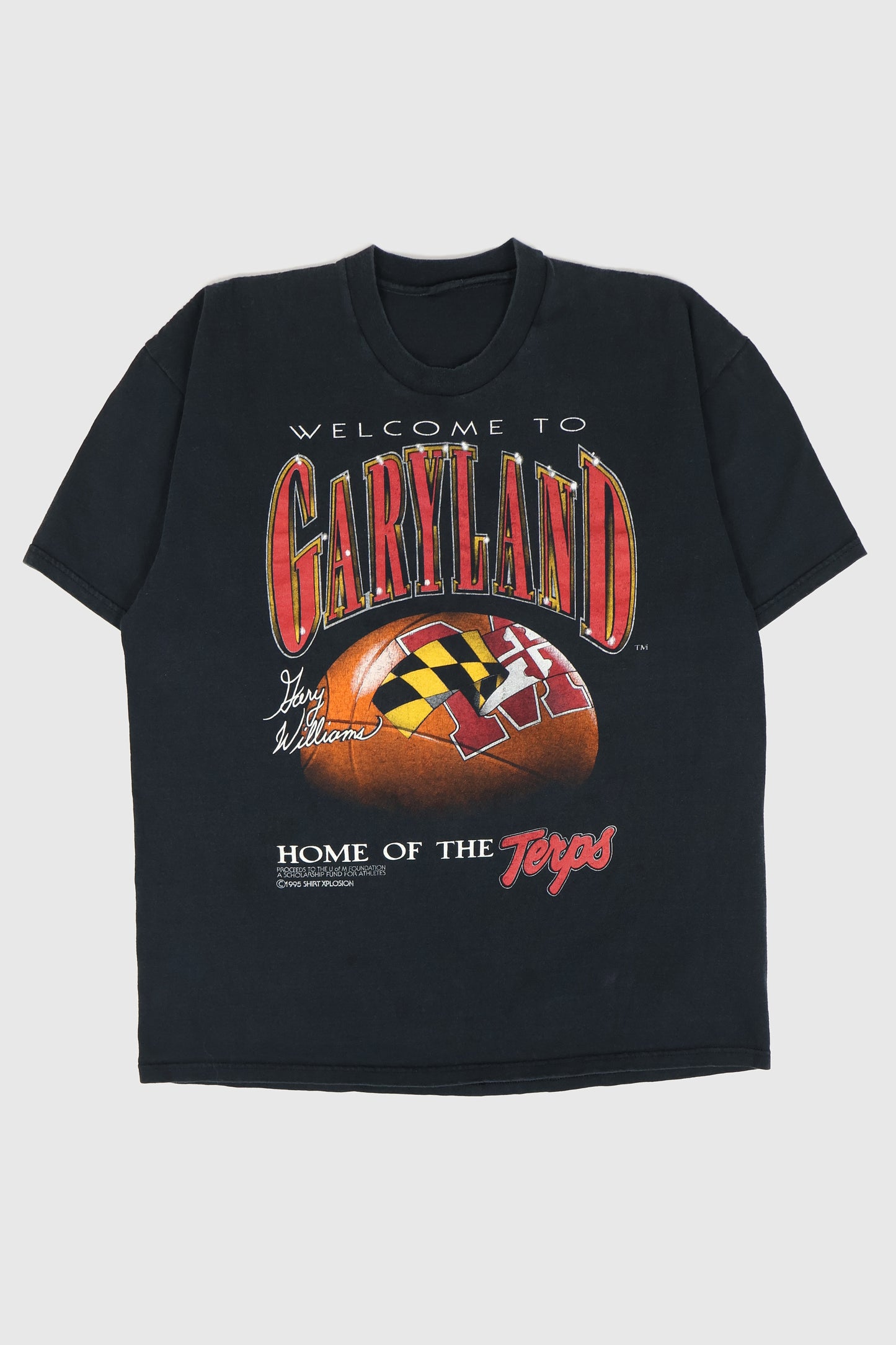 Vintage University of Maryland Basketball Tee Image 0