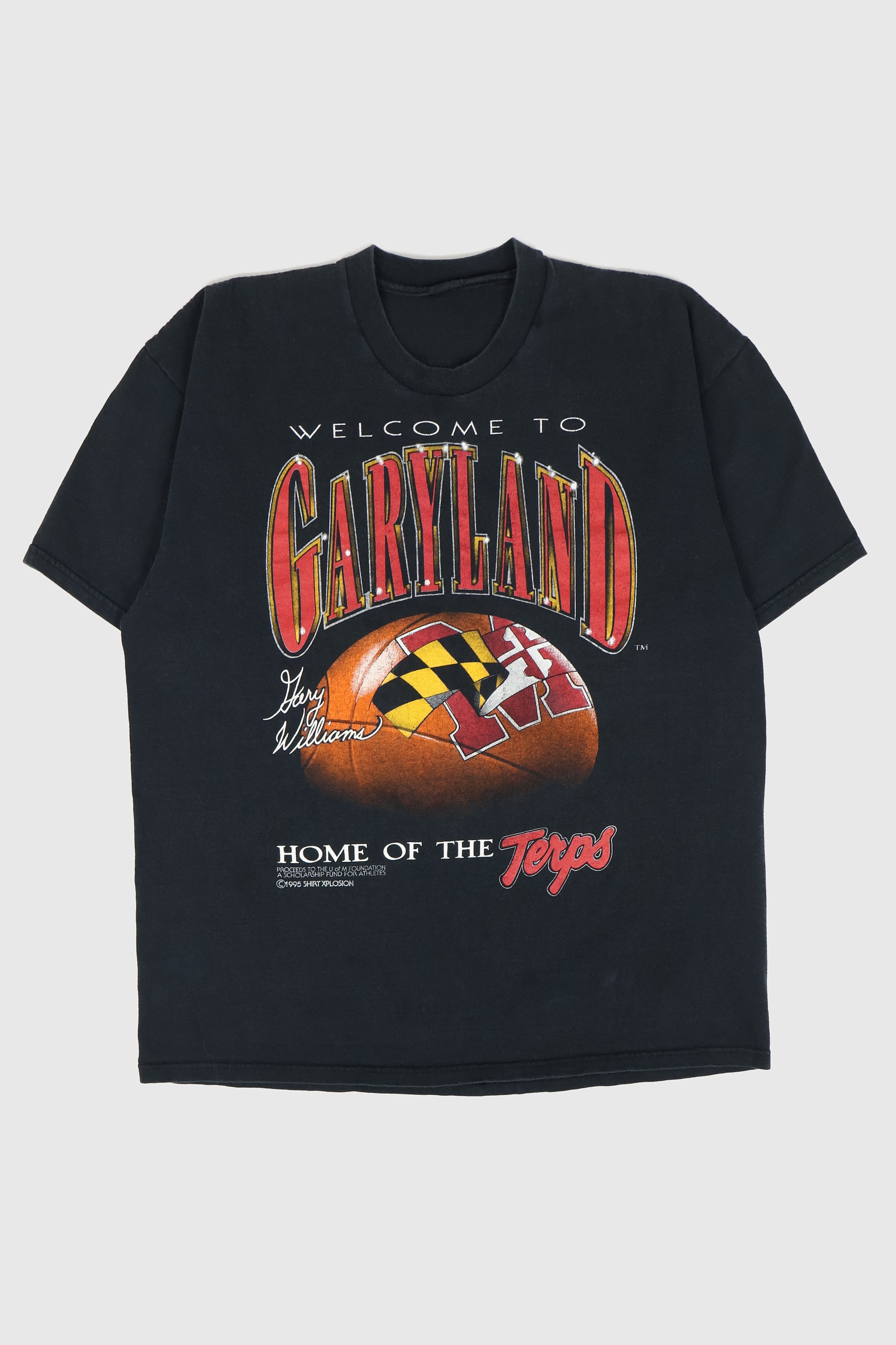 Vintage University of Maryland Basketball Tee Image 0