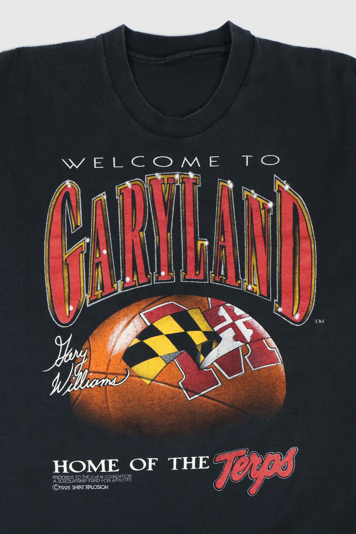 Vintage University of Maryland Basketball Tee Image 1