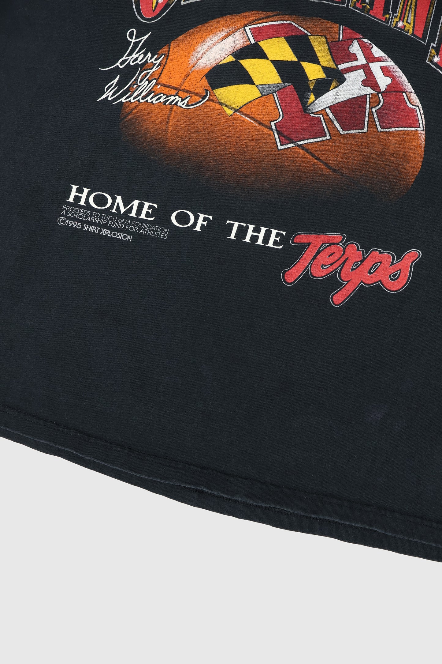 Vintage University of Maryland Basketball Tee Image 4