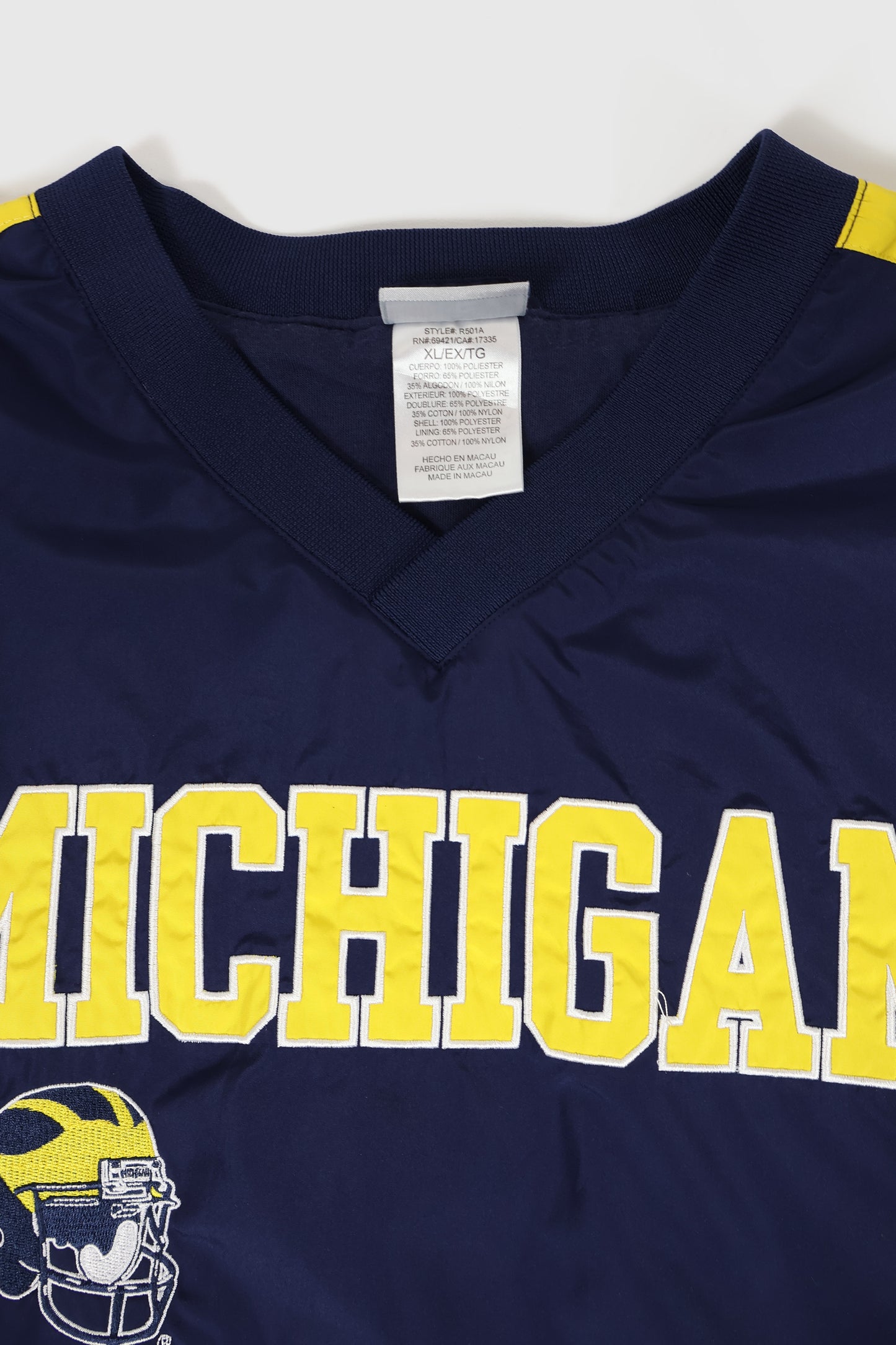 Vintage Michigan Football Pullover Jacket Image 2