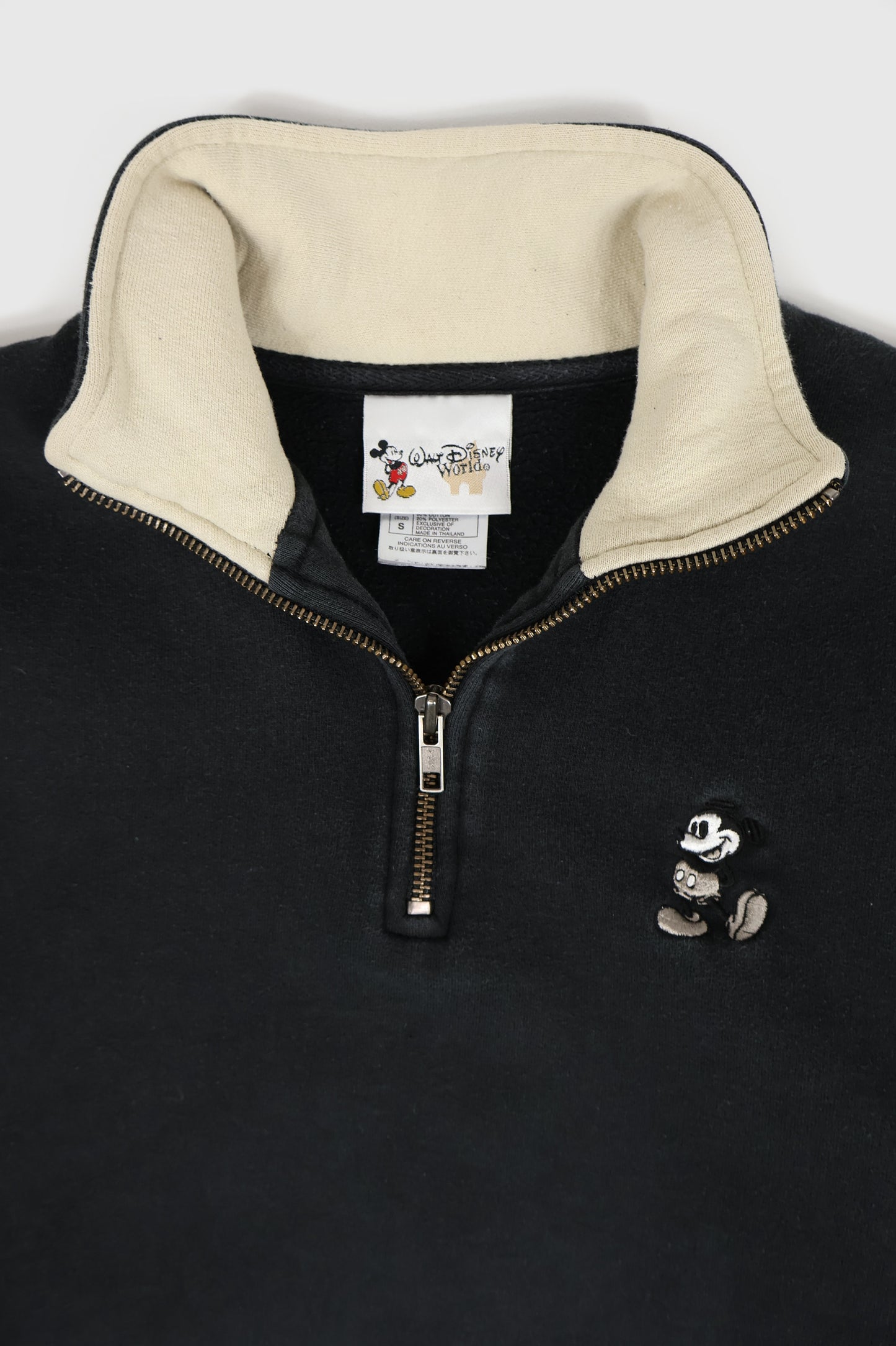 Vintage Mickey Mouse Quarter Zip Jacket Image 2