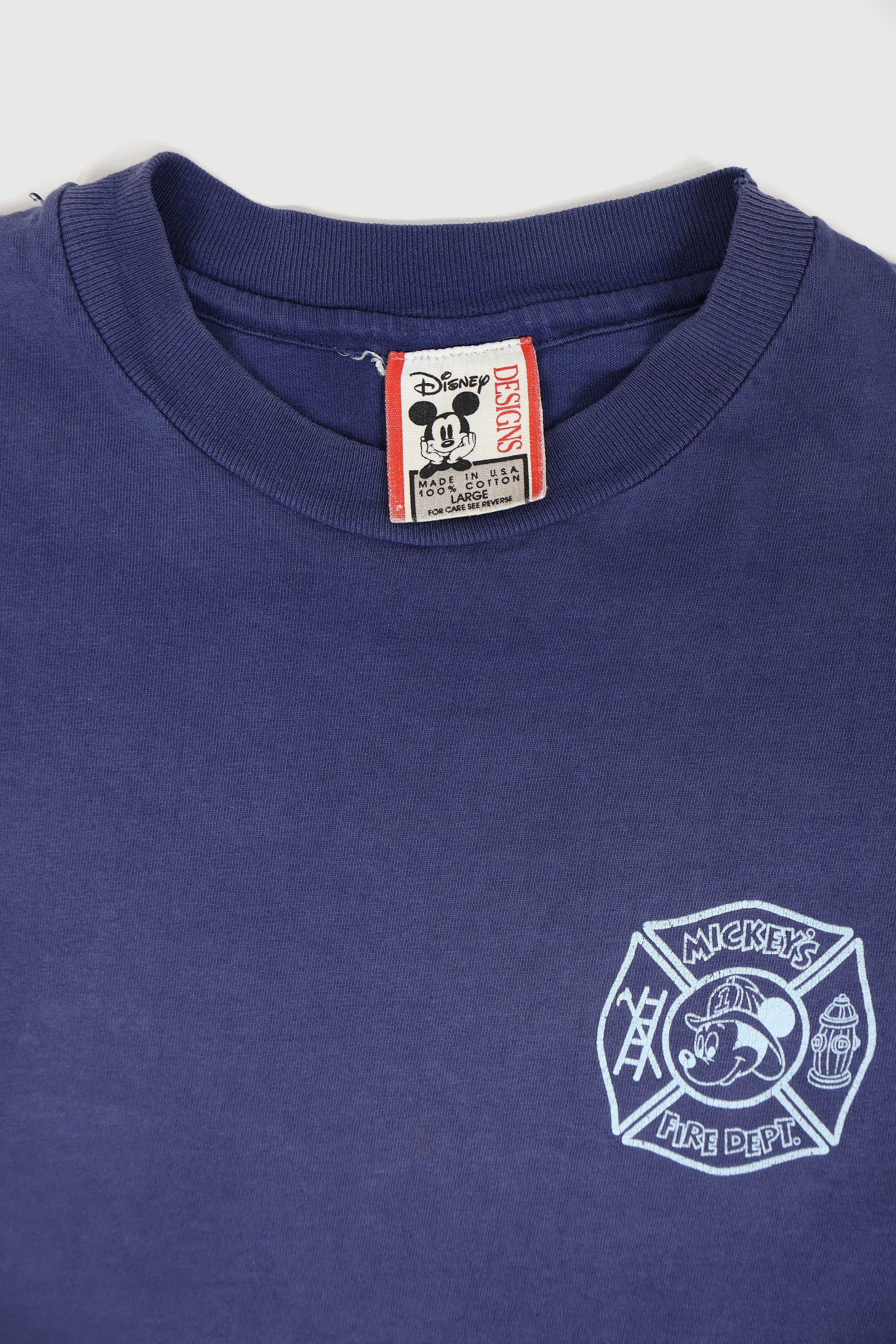 Vintage Mickey's Fire Department Tee Image 3