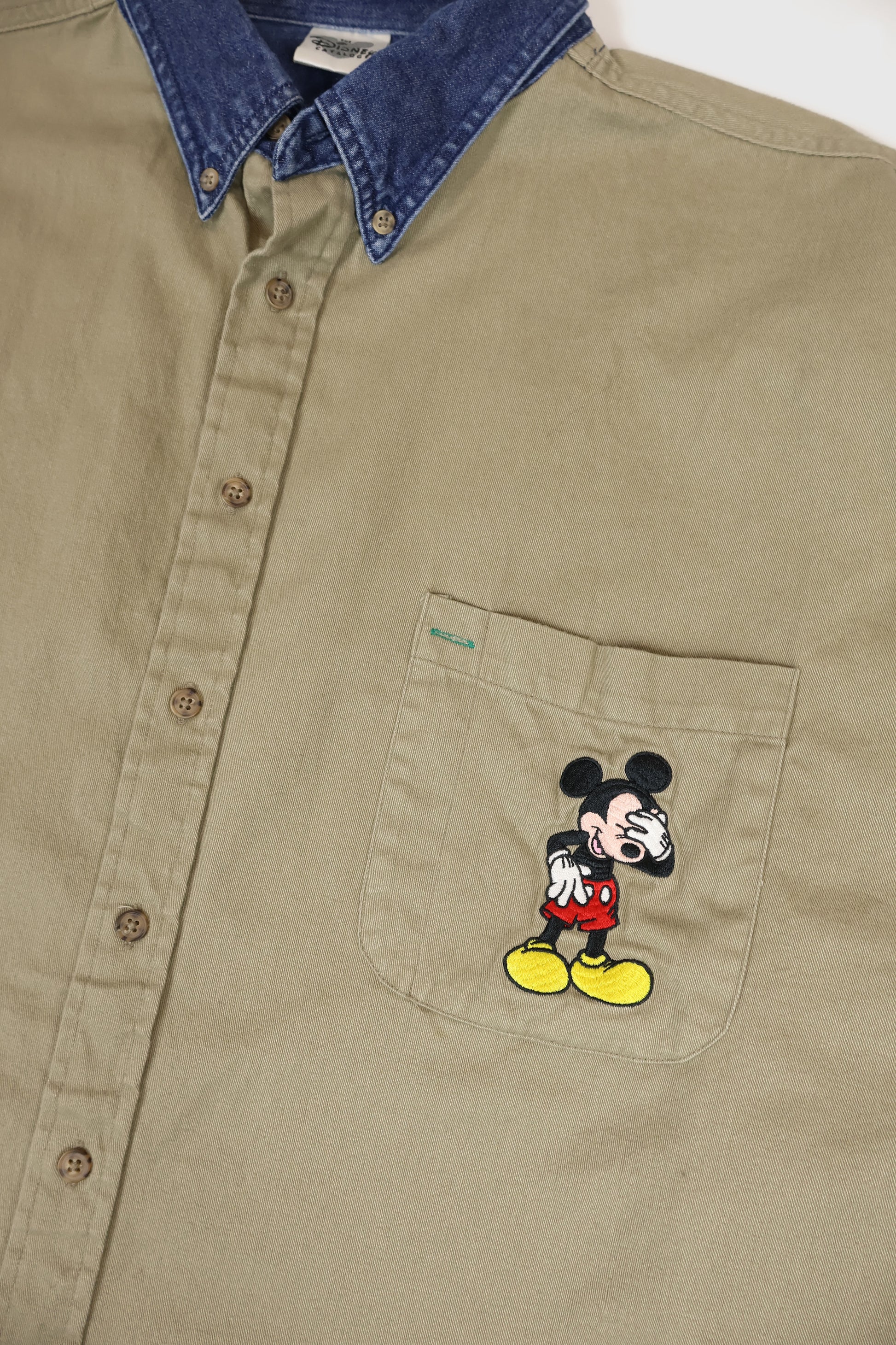 Vintage Mickey Mouse Button-Down Shirt Image 3
