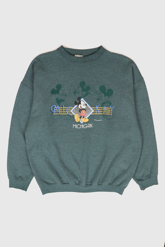 Vintage Mickey Mouse Michigan Crewneck Image 0
