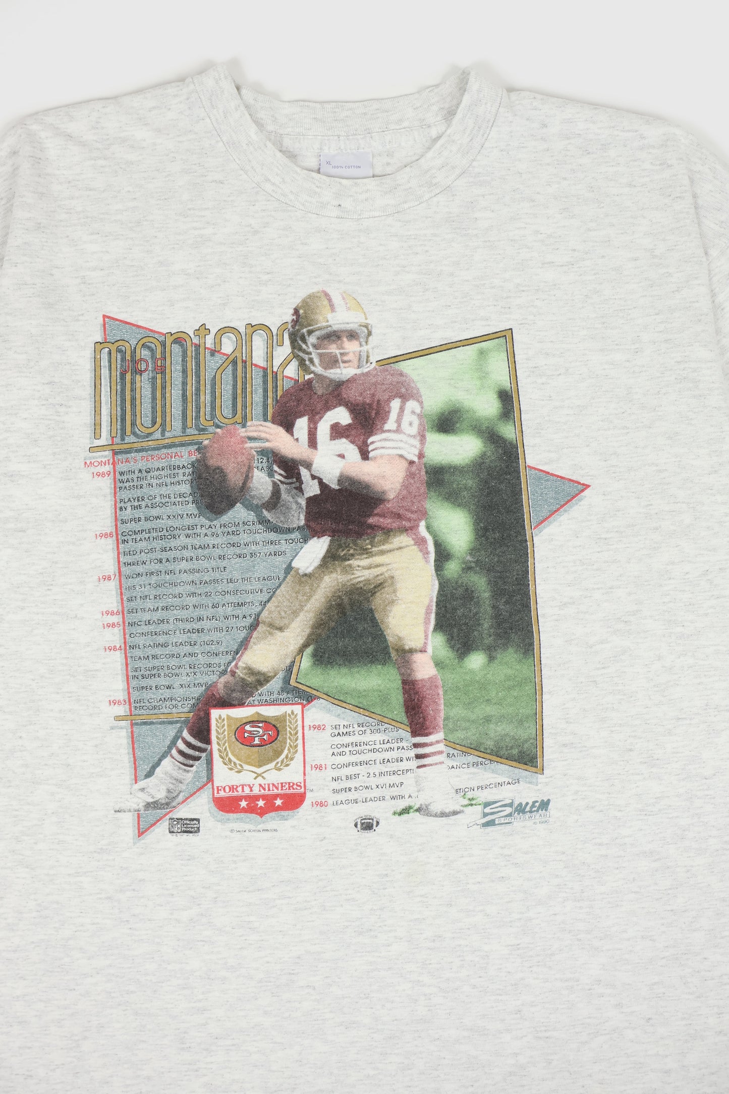 Vintage Joe Montana 49ers Tee Image 1