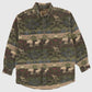 Vintage Moose Pattern Flannel Button-Down Shirt Image 0