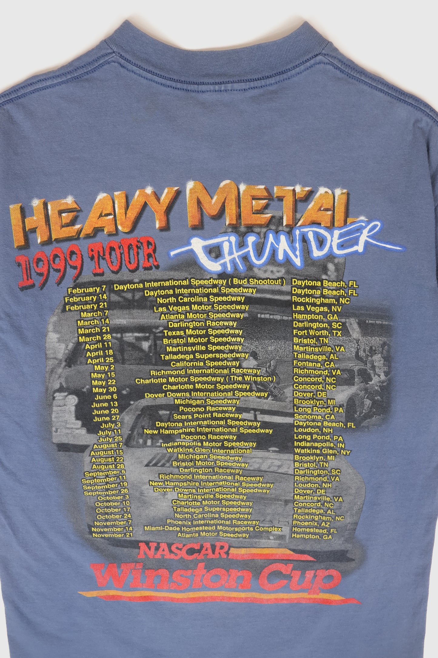 Vintage NASCAR Winston Cup 1999 Tour Tee Image 4