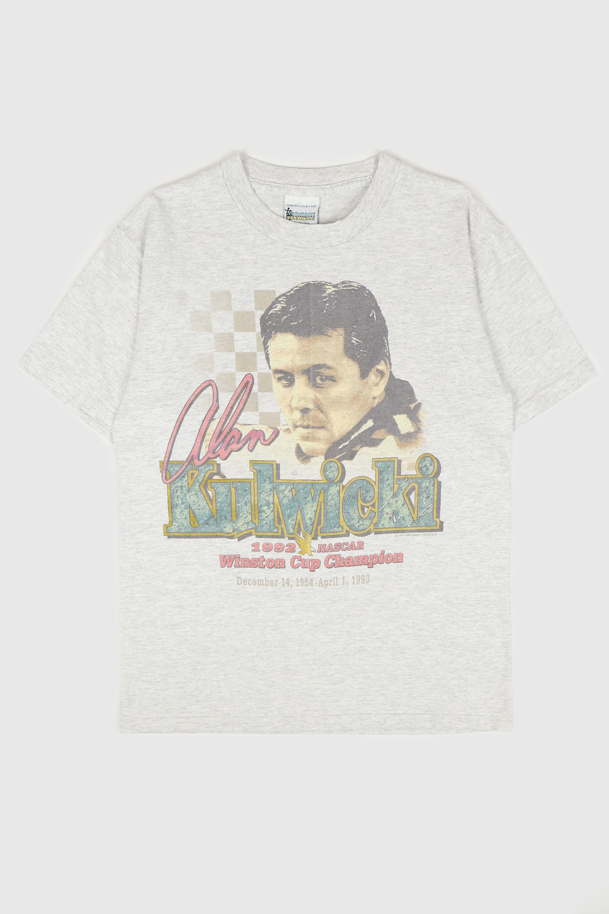 Vintage Alan Kulwicki NASCAR Tee Image 0