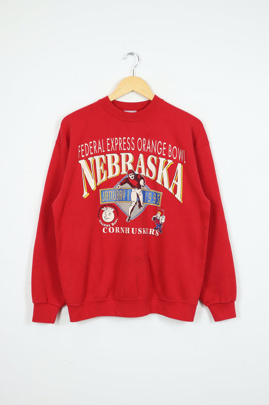 Vintage Nebraska Fed Ex Orange Bowl 1993 Crewneck