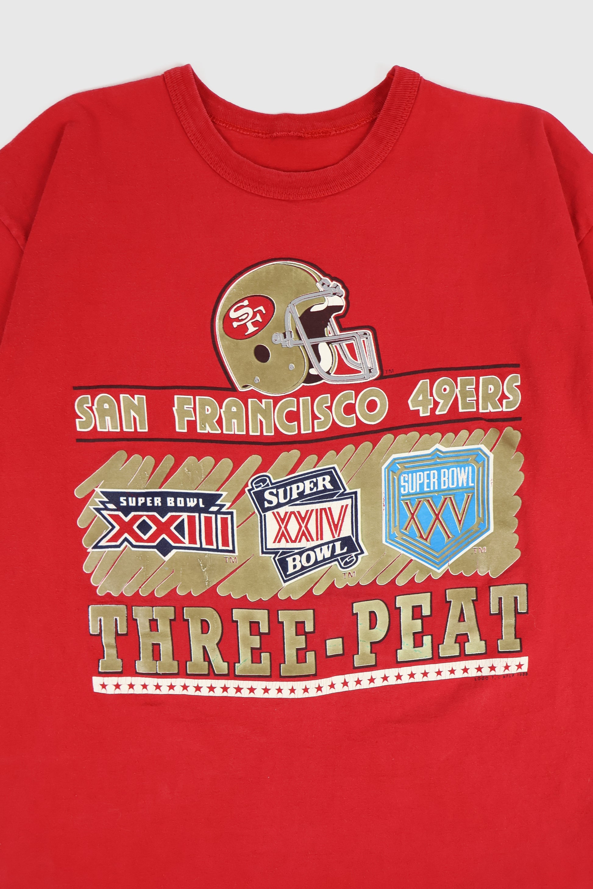 Vintage San Francisco 49ers Three Peat Tee Image 1