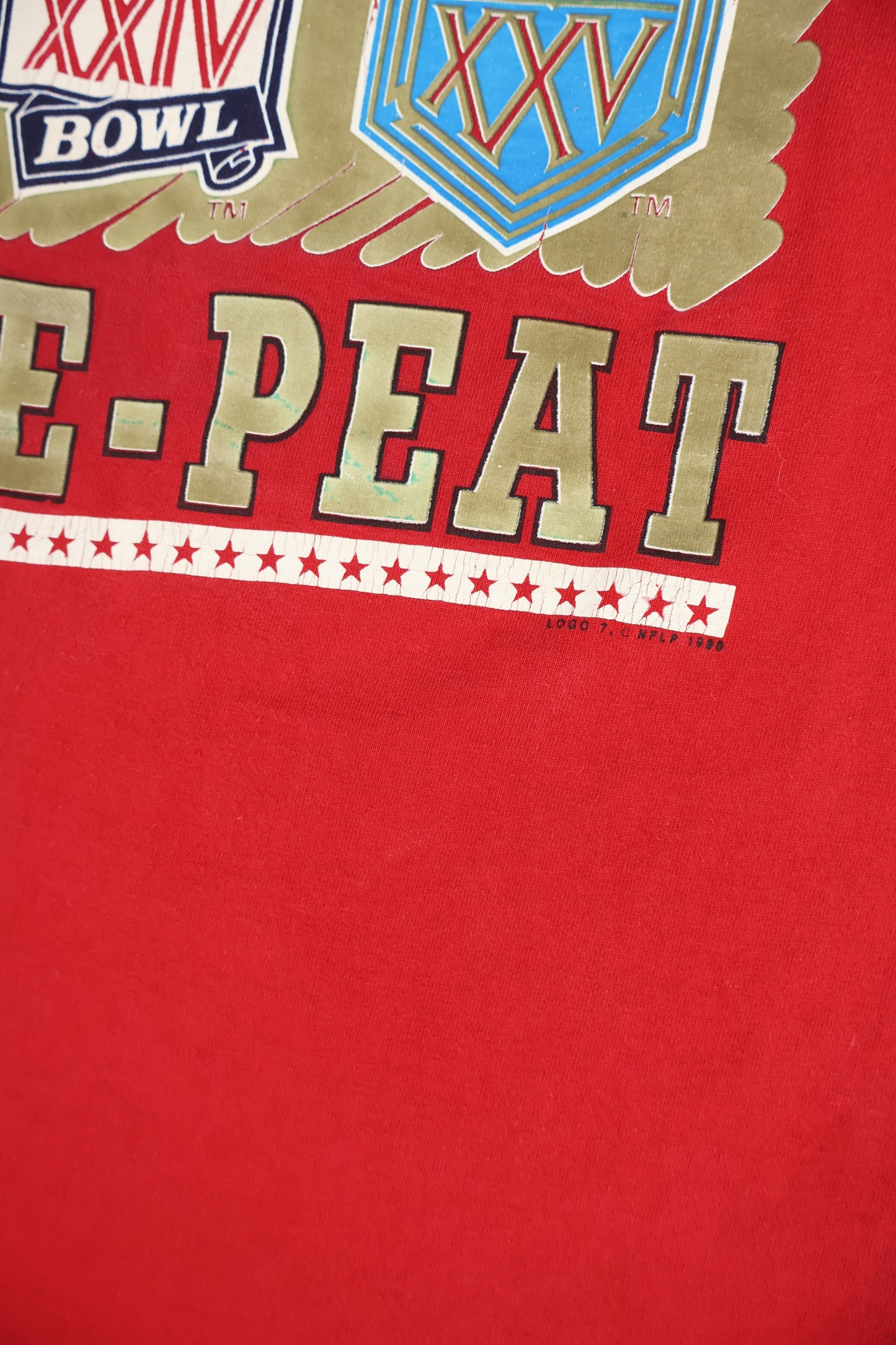 Vintage San Francisco 49ers Three Peat Tee Image 3