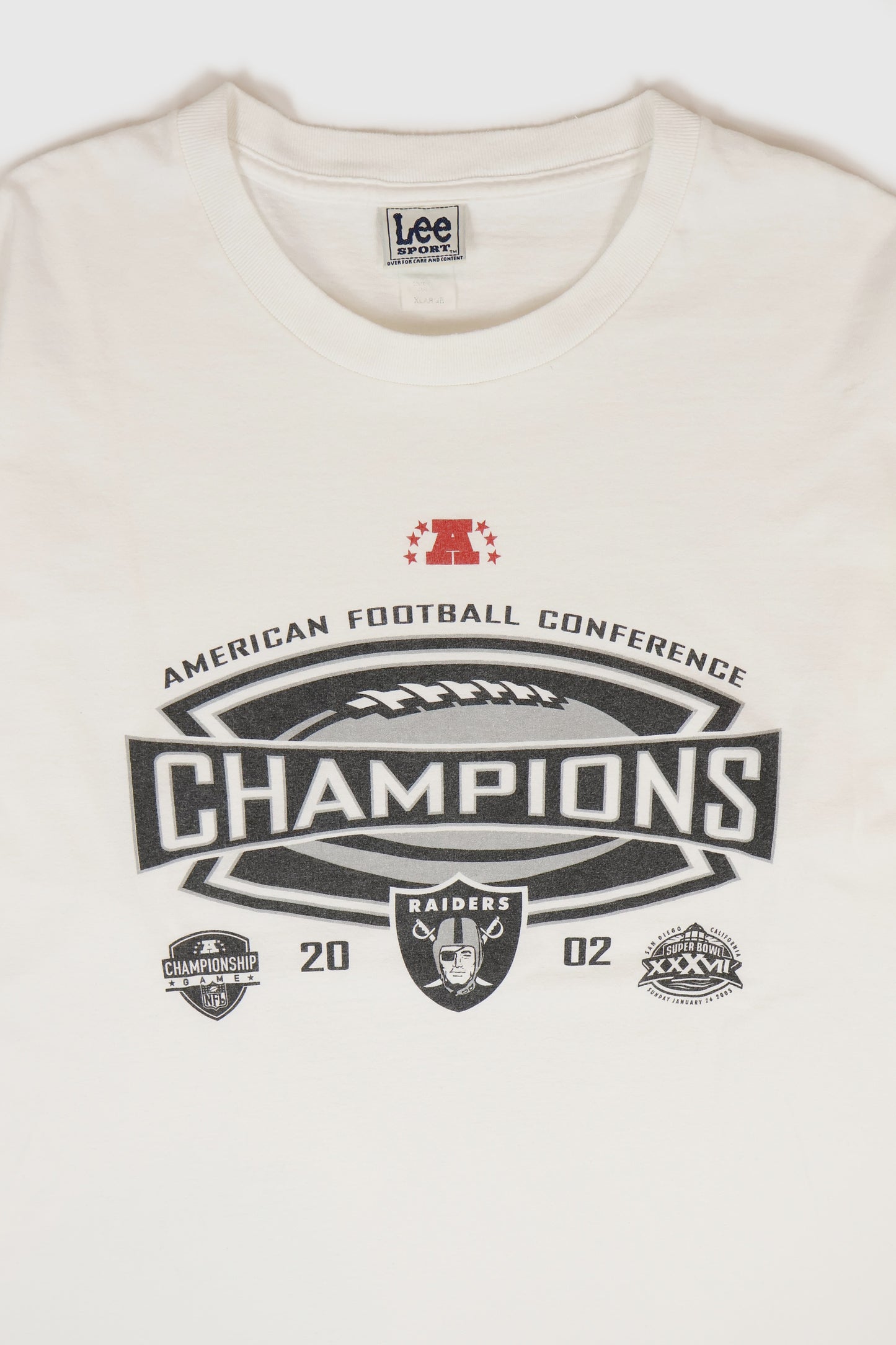 Vintage Oakland Raiders 2002 AFC Champions Tee Image 1
