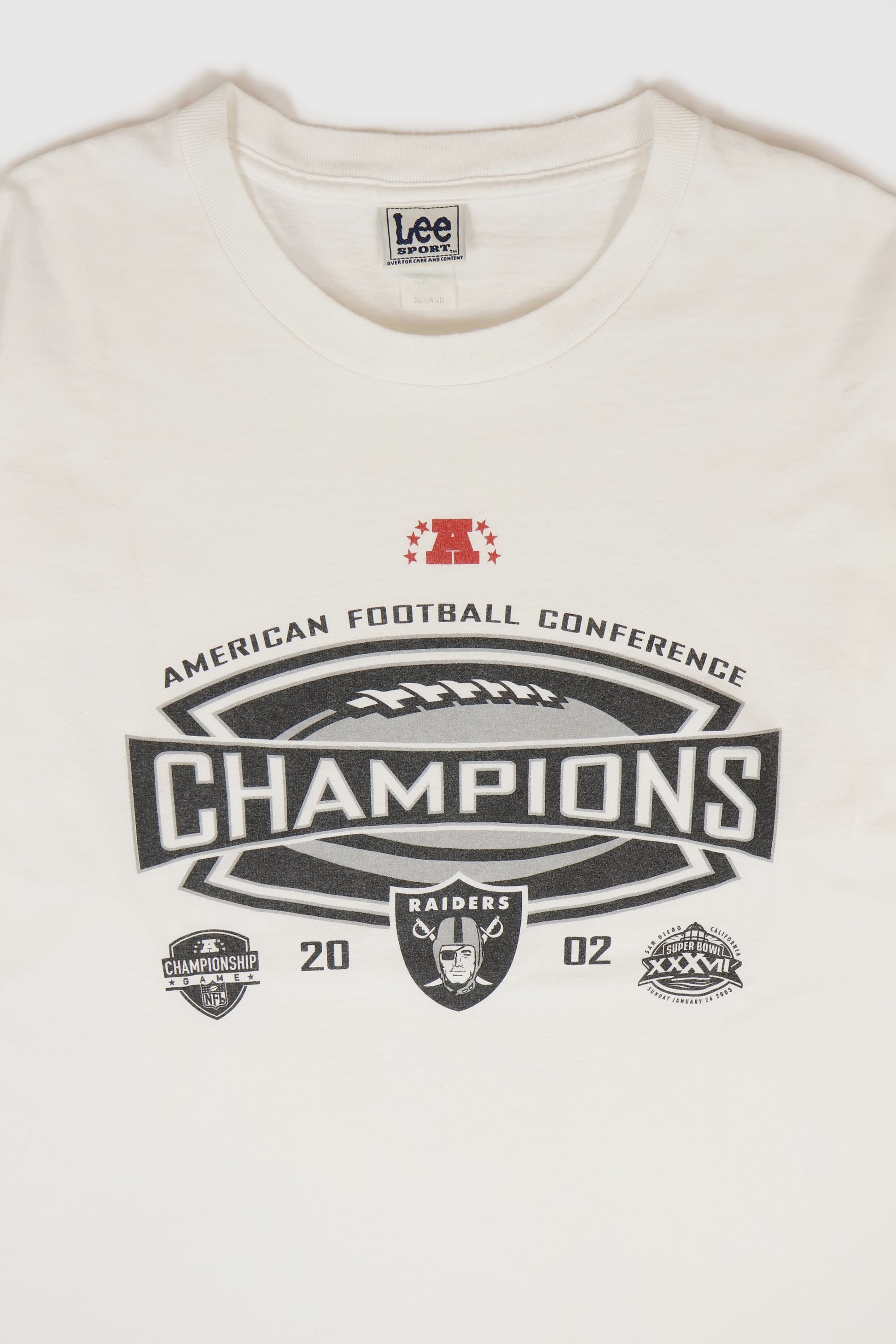 Vintage Oakland Raiders 2002 AFC Champions Tee Image 1