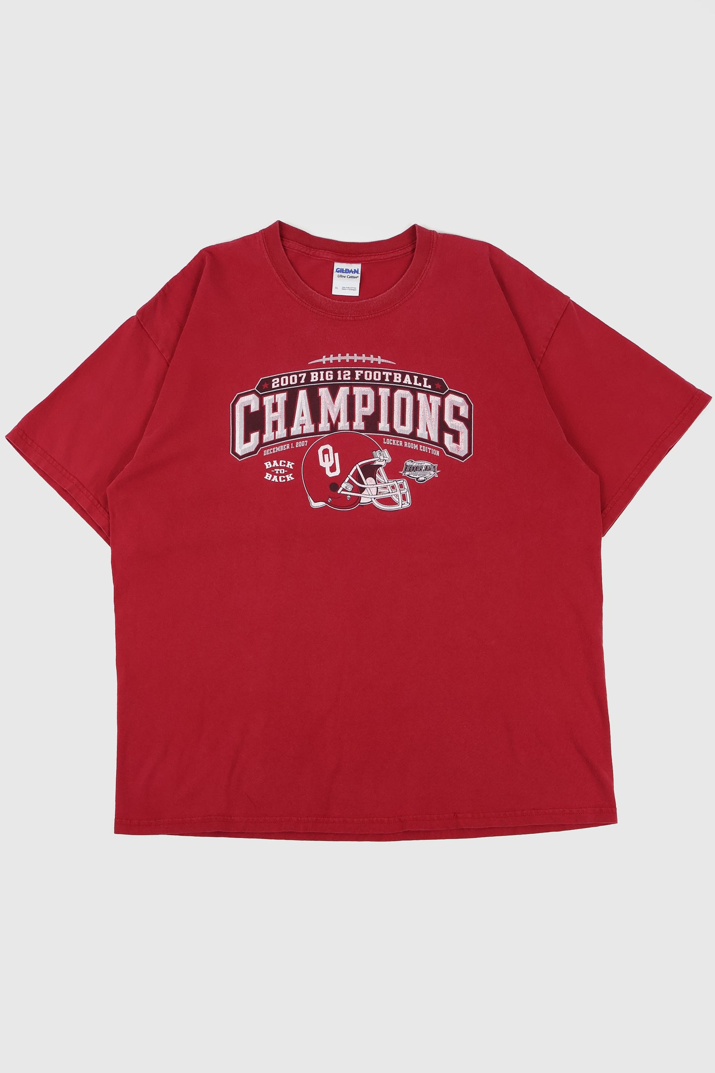 Vintage Oklahoma 2007 Big 12 Football Champions Tee