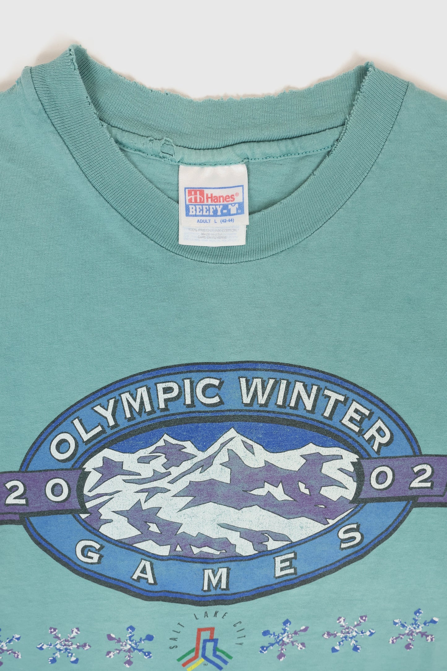 Vintage 2002 Winter Olympics Salt Lake City Tee Image 2