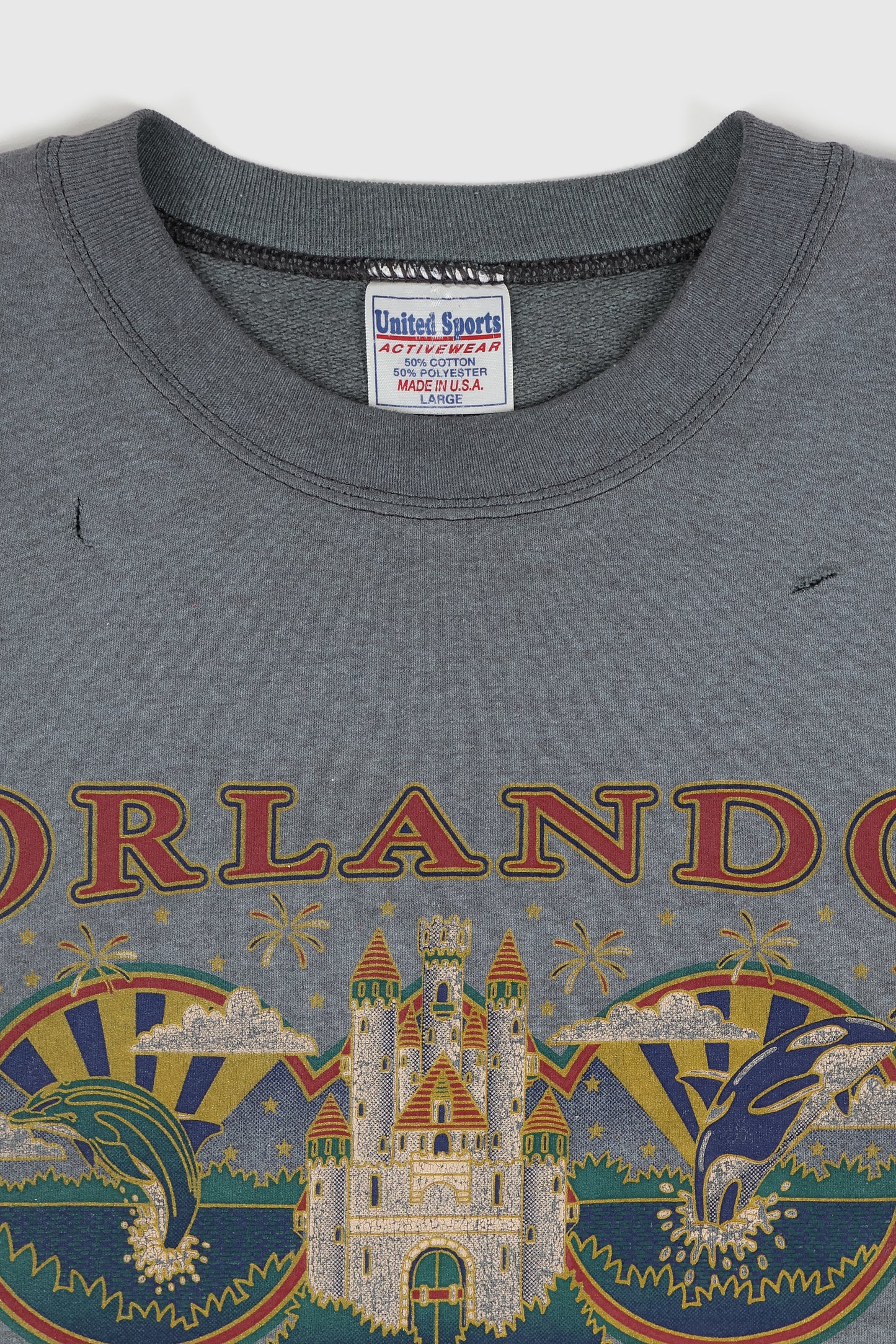 Vintage Distressed Orlando Sleeveless Crewneck