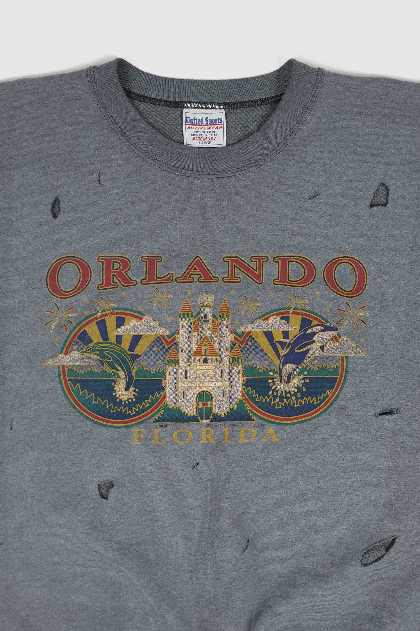 Vintage Distressed Orlando Sleeveless Crewneck