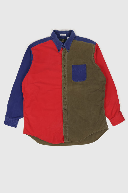 Vintage Colorblock Flannel Button-Down Shirt Image 0