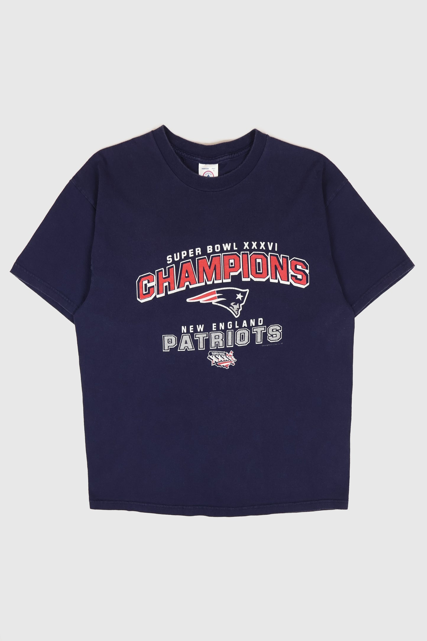 Vintage New England Patriots Super Bowl XXXVI Tee Image 0