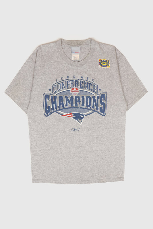 Vintage New England Patriots 2003 AFC Champions Tee Image 0