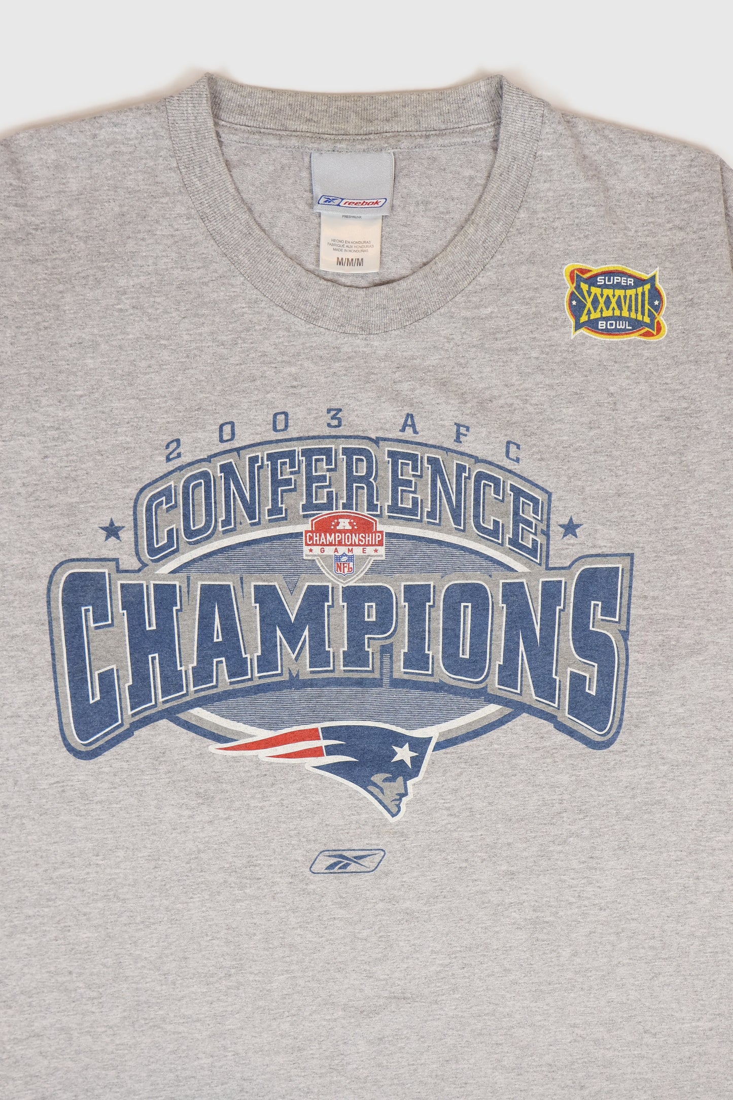 Vintage New England Patriots 2003 AFC Champions Tee Image 1