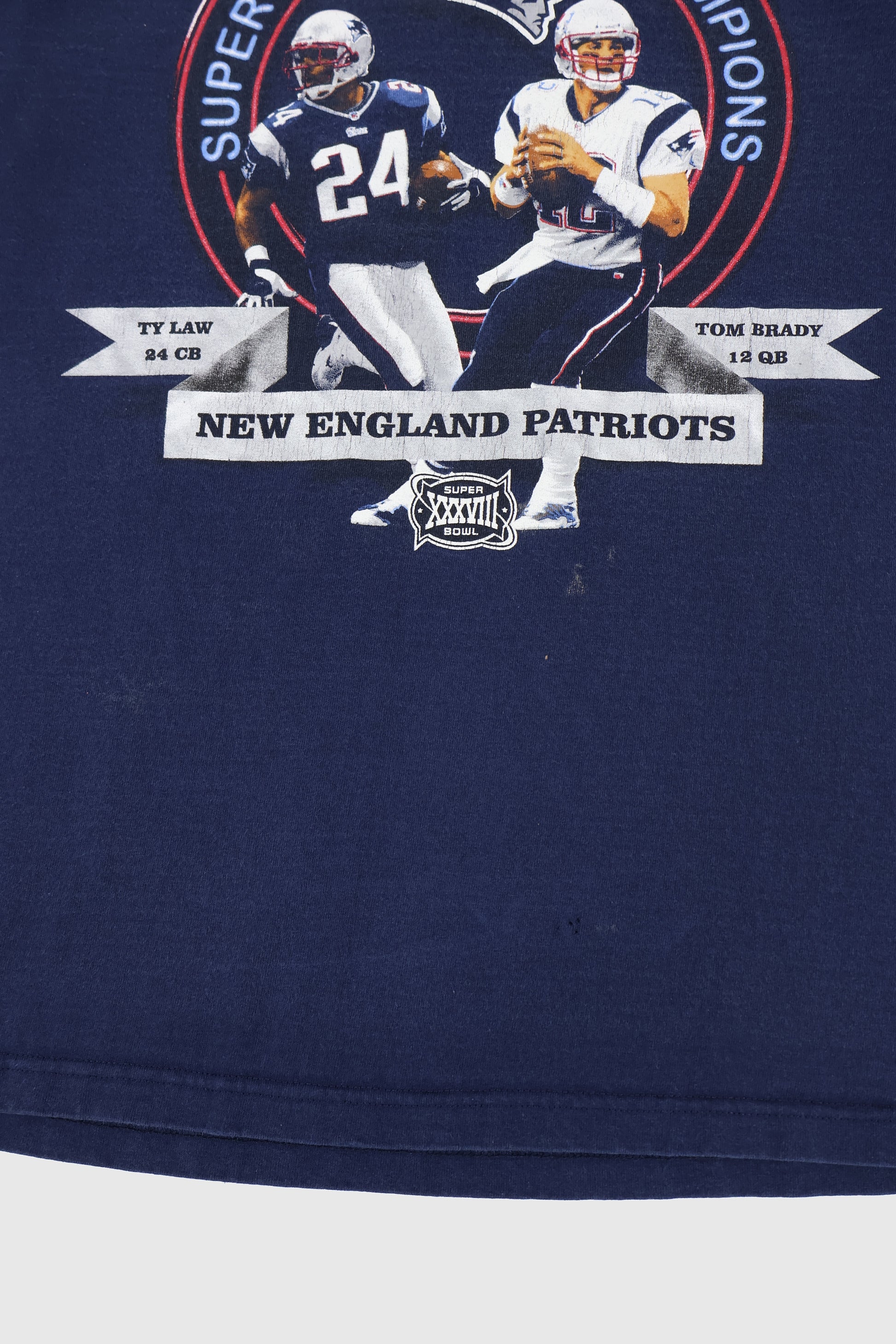 Vintage New England Patriots SB XXXVIII Tee Image 3