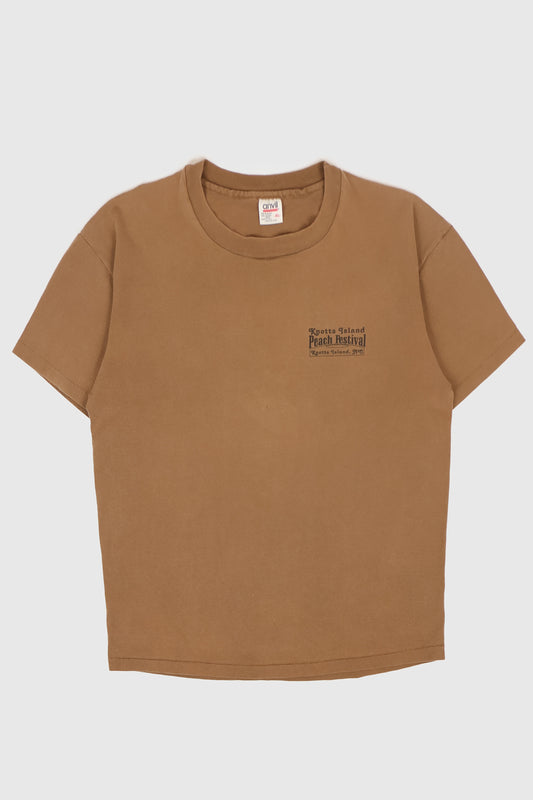 Vintage Knotts Island 1996 Peach Festival Tee Image 0
