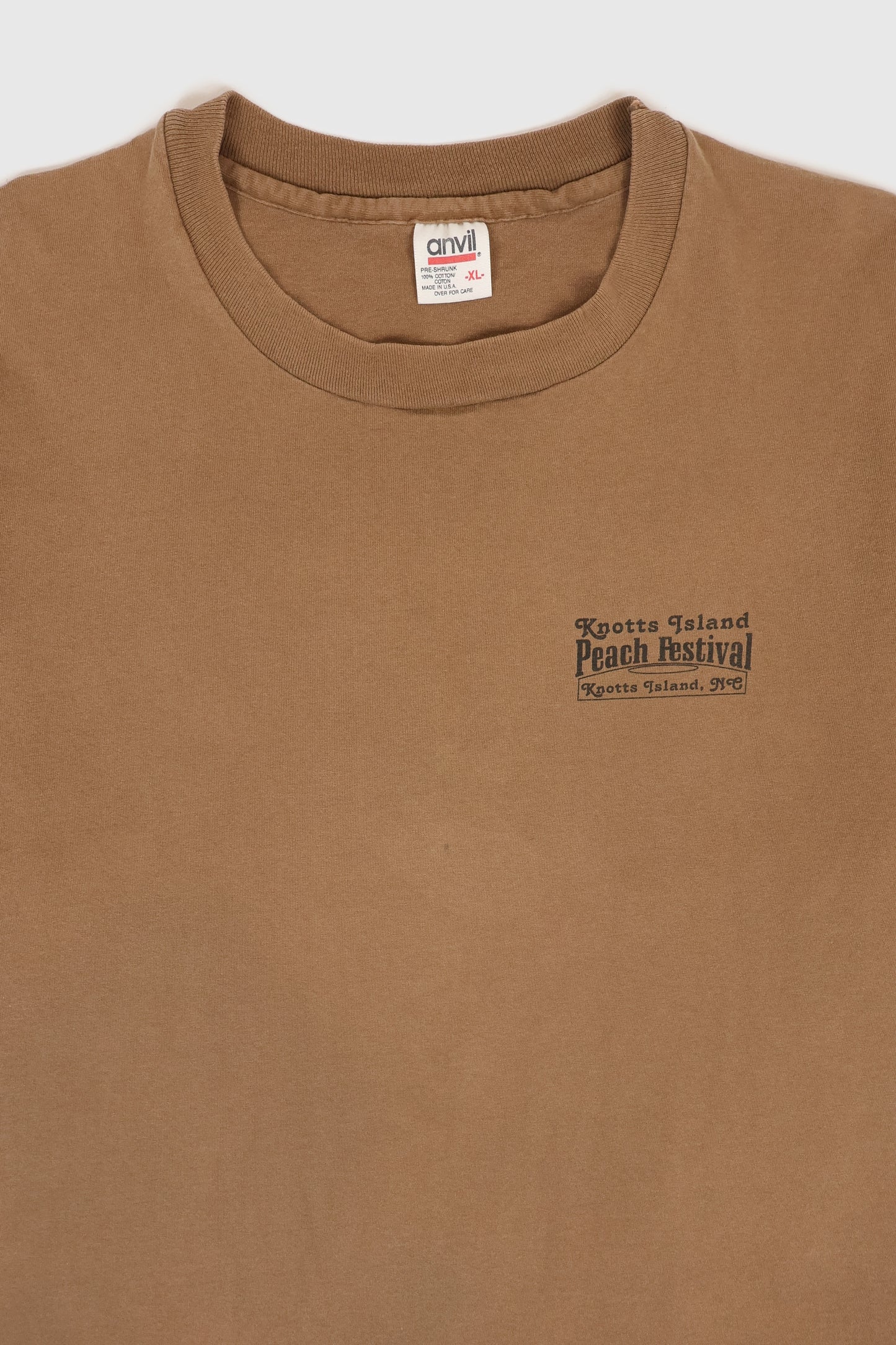 Vintage Knotts Island 1996 Peach Festival Tee Image 2