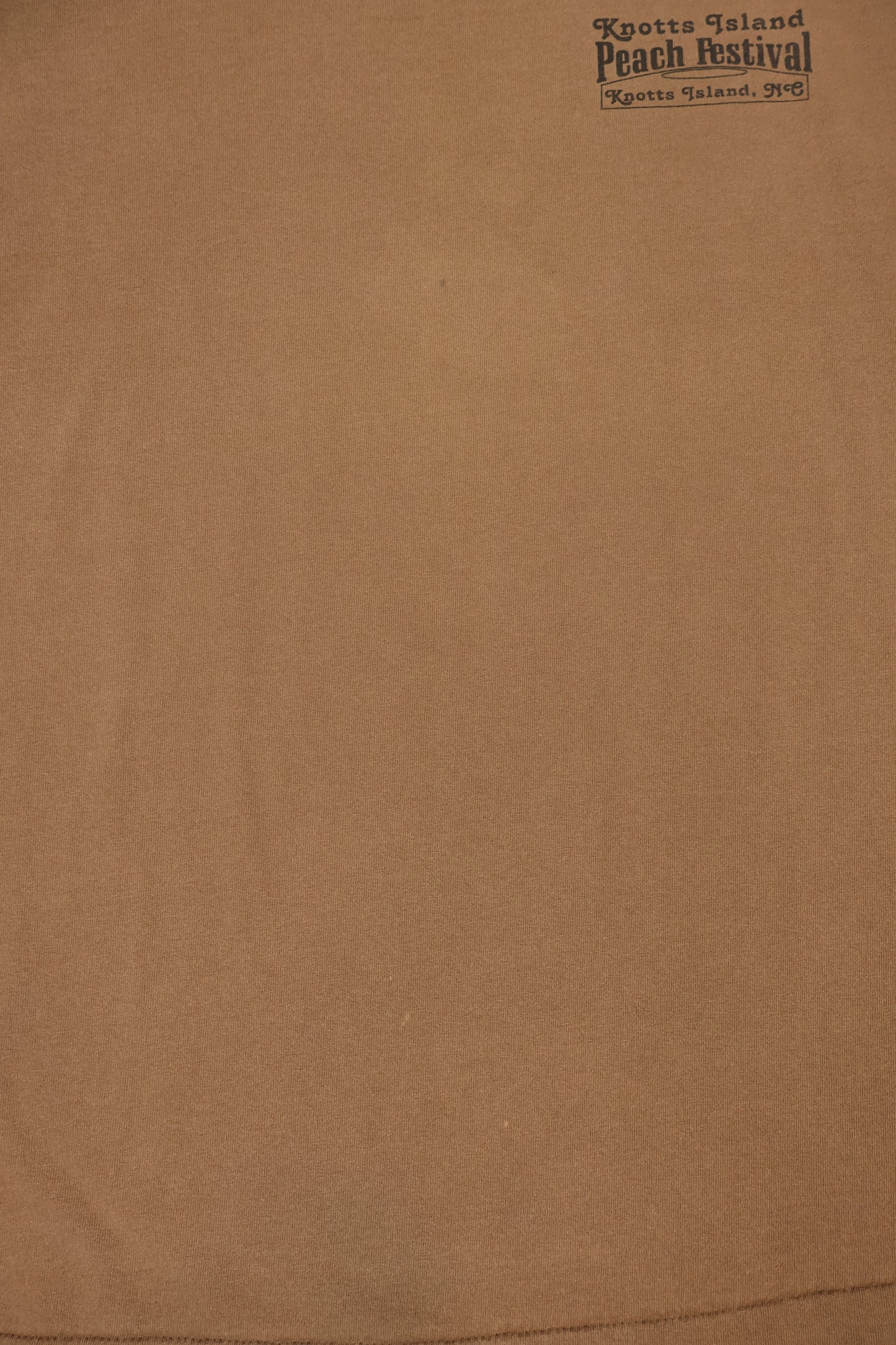 Vintage Knotts Island 1996 Peach Festival Tee Image 4