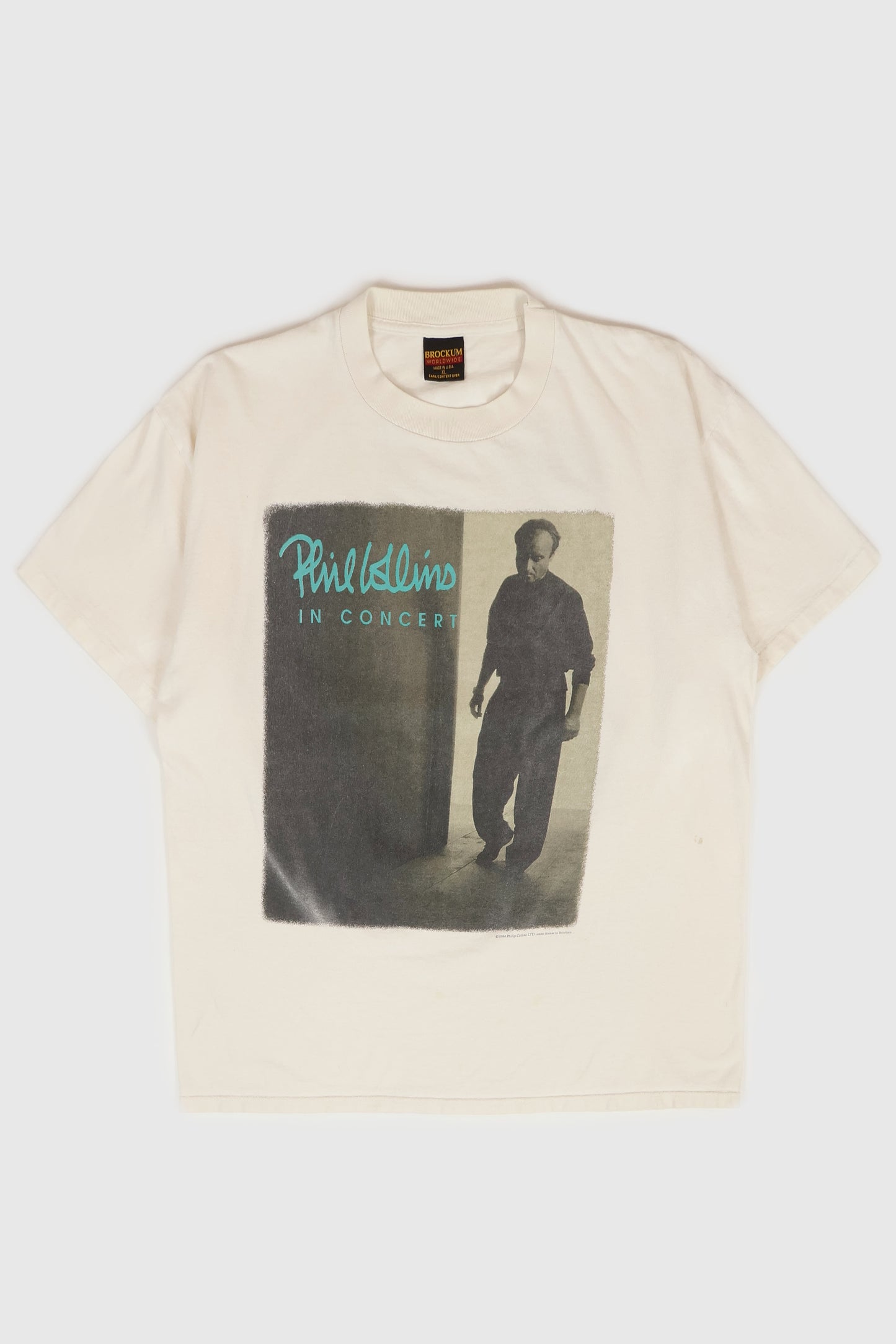 Vintage Phil Collins In Concert Tour Tee Image 0