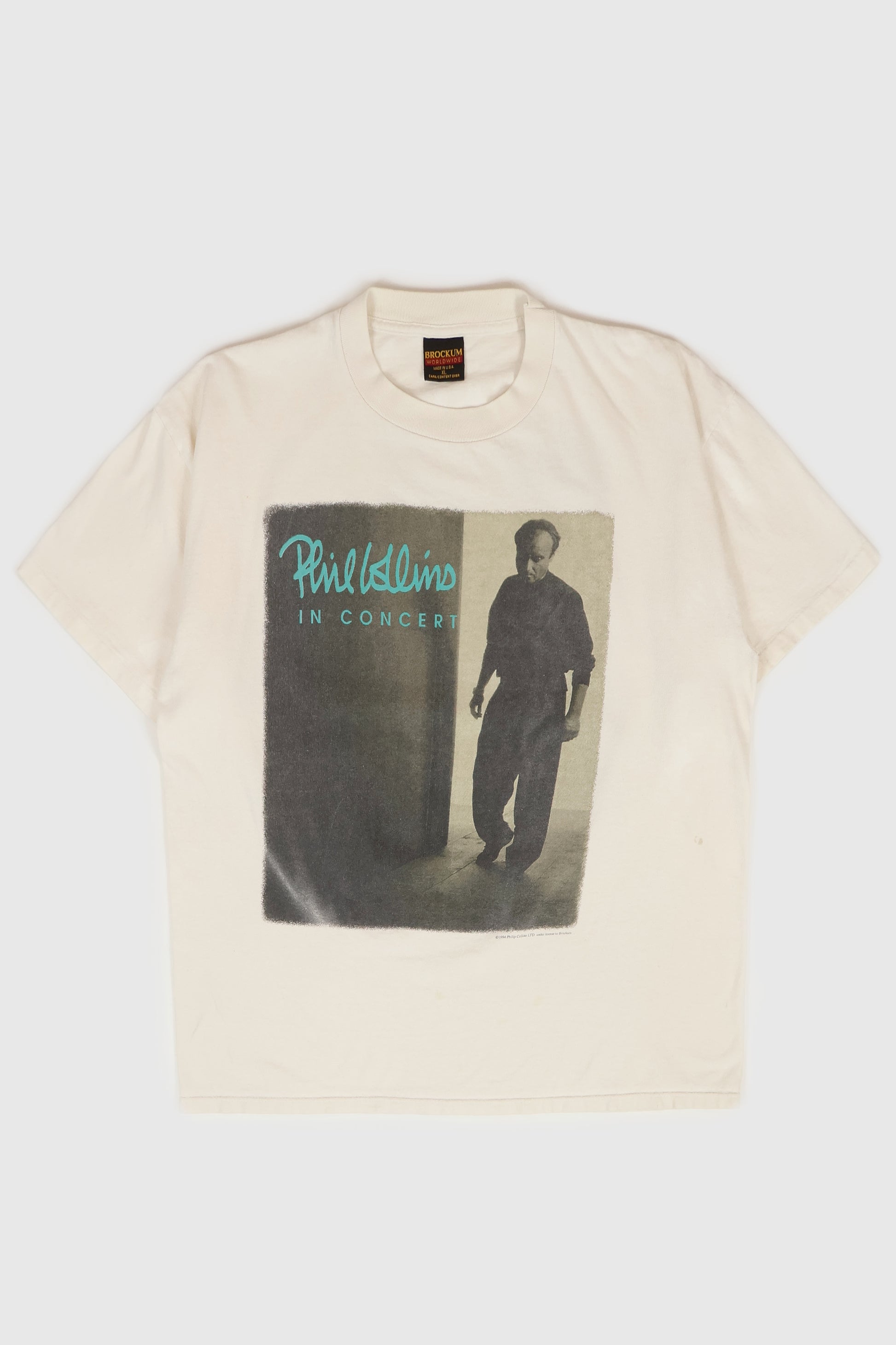 Vintage Phil Collins In Concert Tour Tee Image 0
